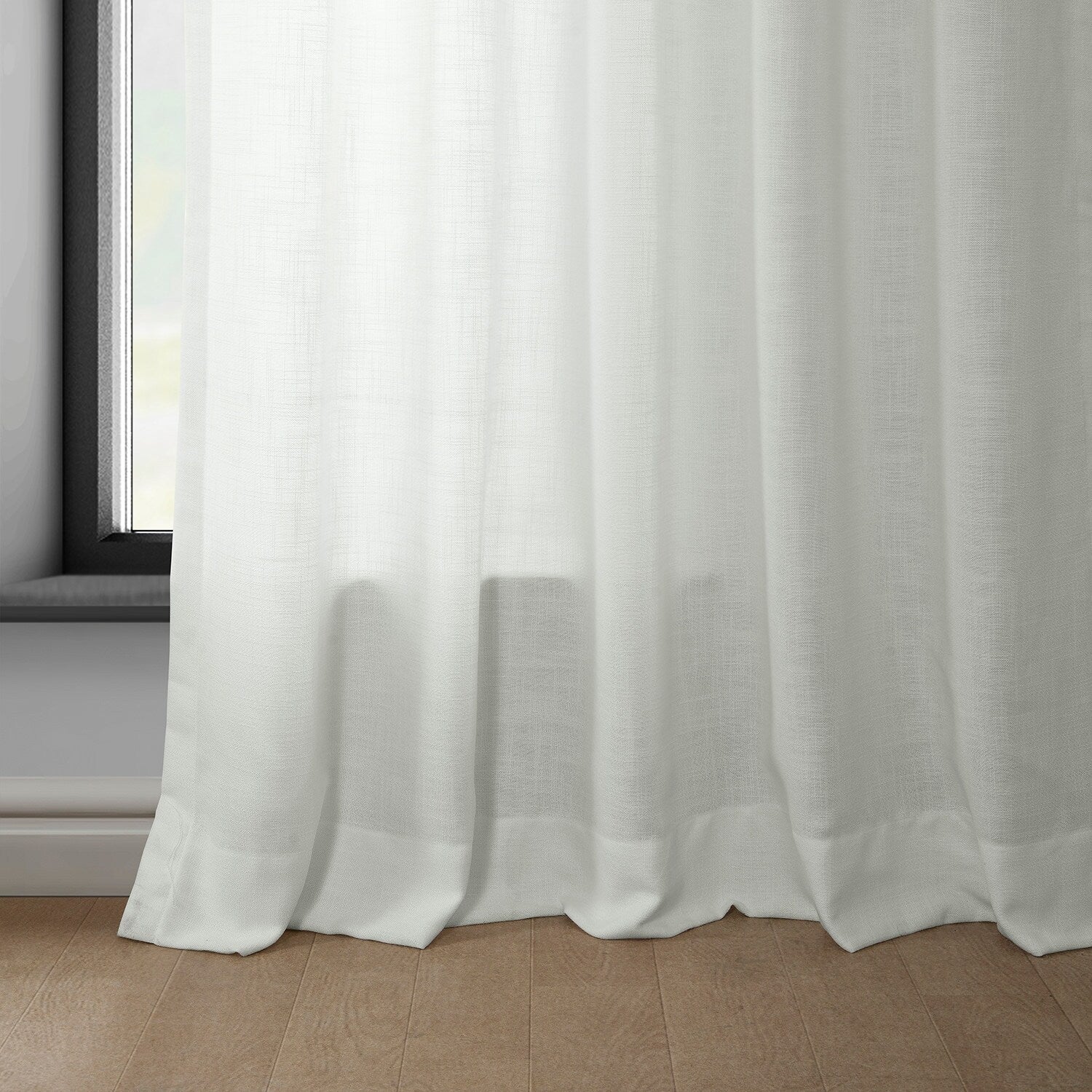 Exclusive Fabrics Classic Faux Linen Curtain (1 Panel)