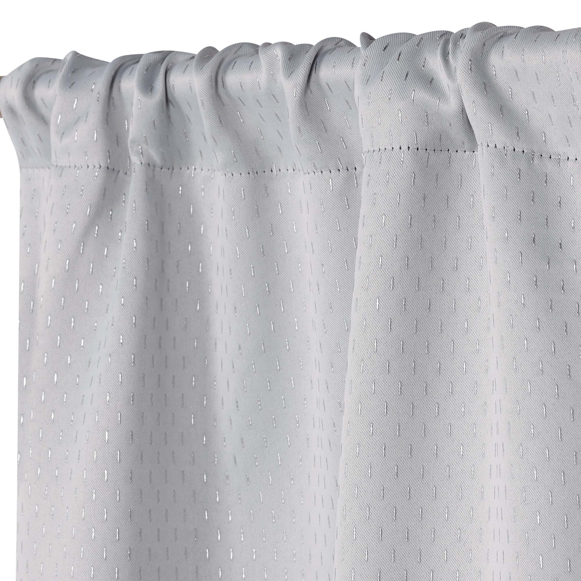 Superior Shimmer Washable Room Darkening Curtains, Set of 2 Panels