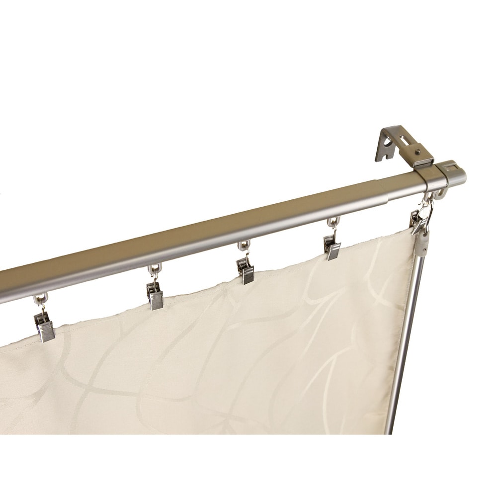 InStyleDesign Regal Silver Adjustable Curtain Track With Sliders