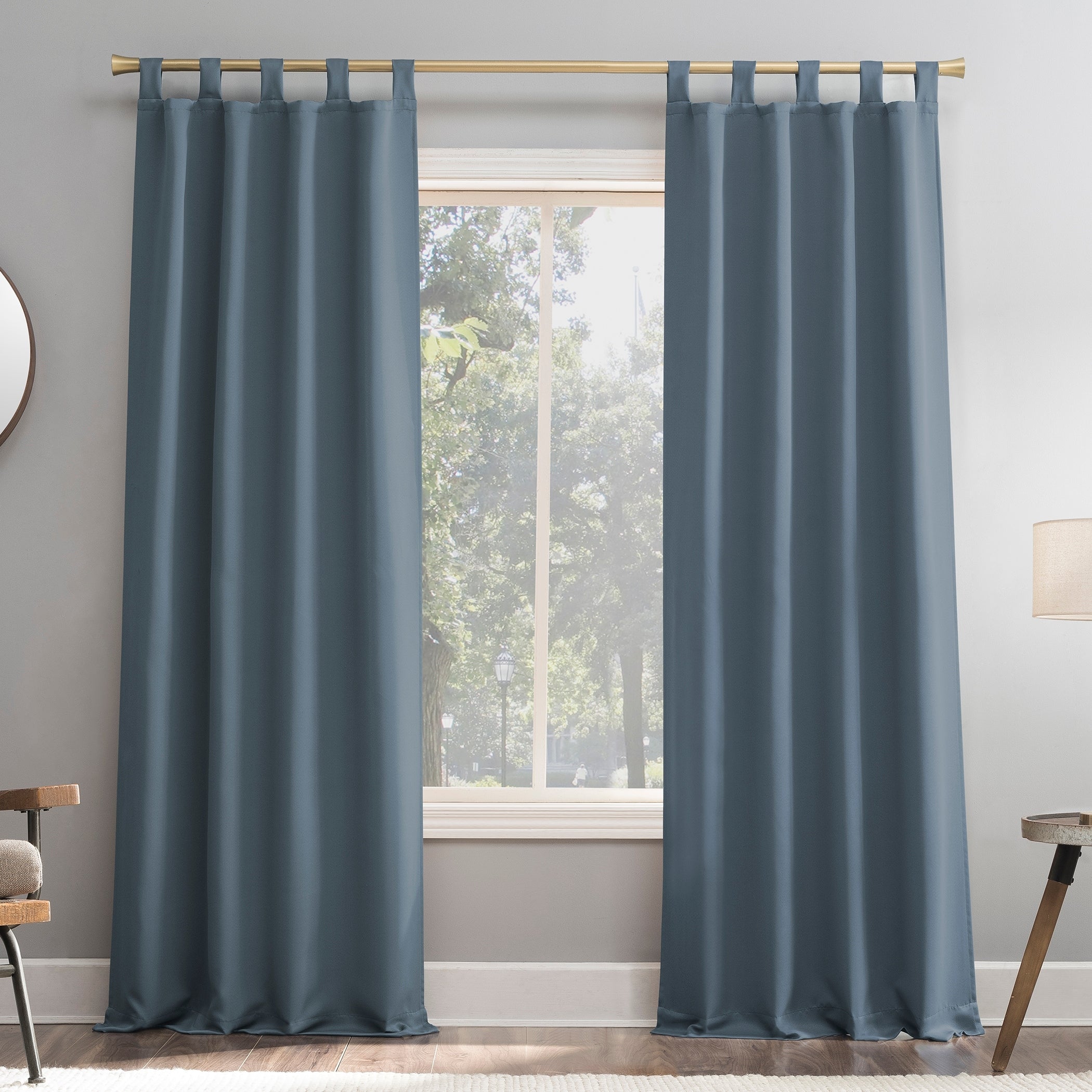 Sun Zero Hayden Energy Saving Blackout Tab Top 1-Piece Curtain Panel, Single Panel