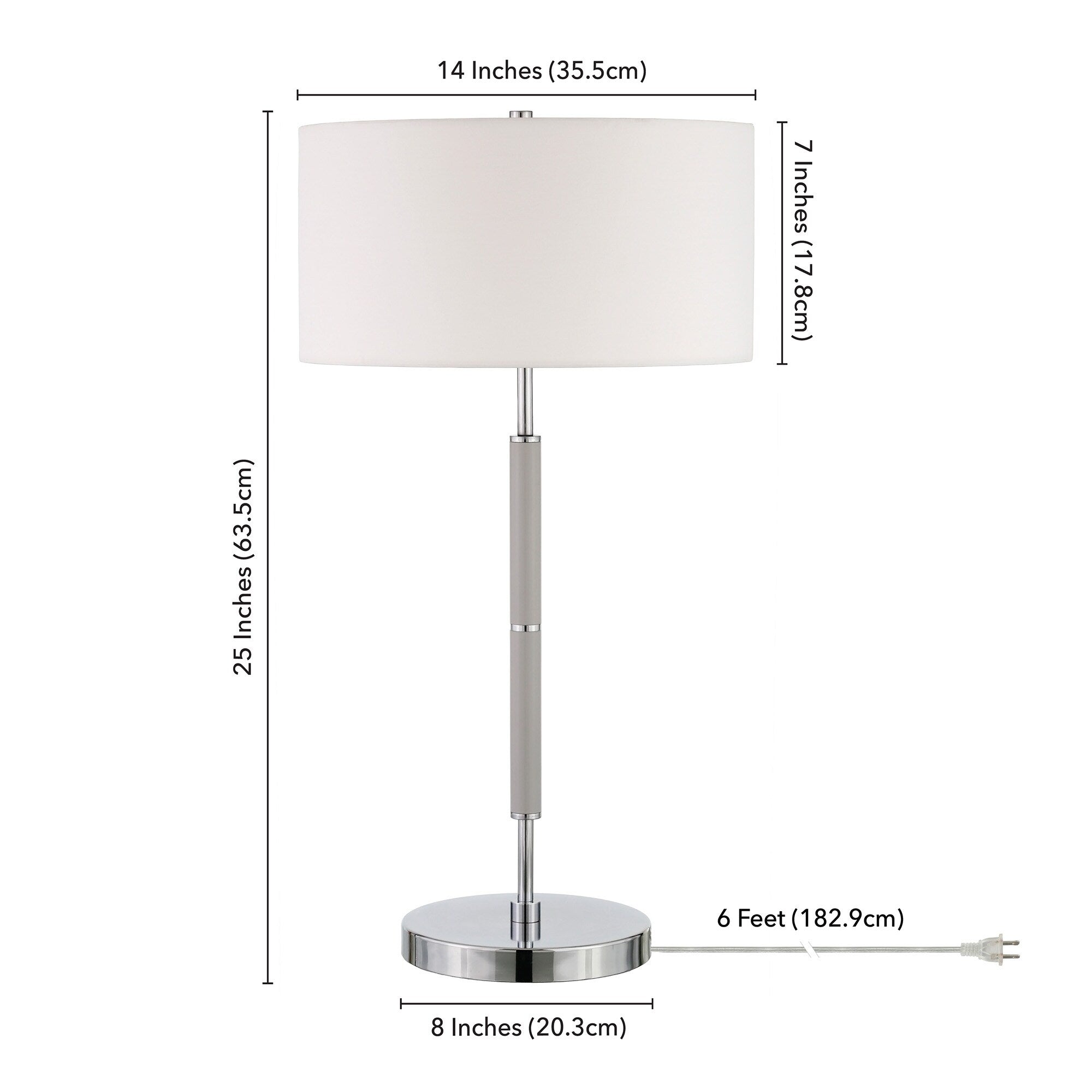 Simone 2-Light Table Lamp