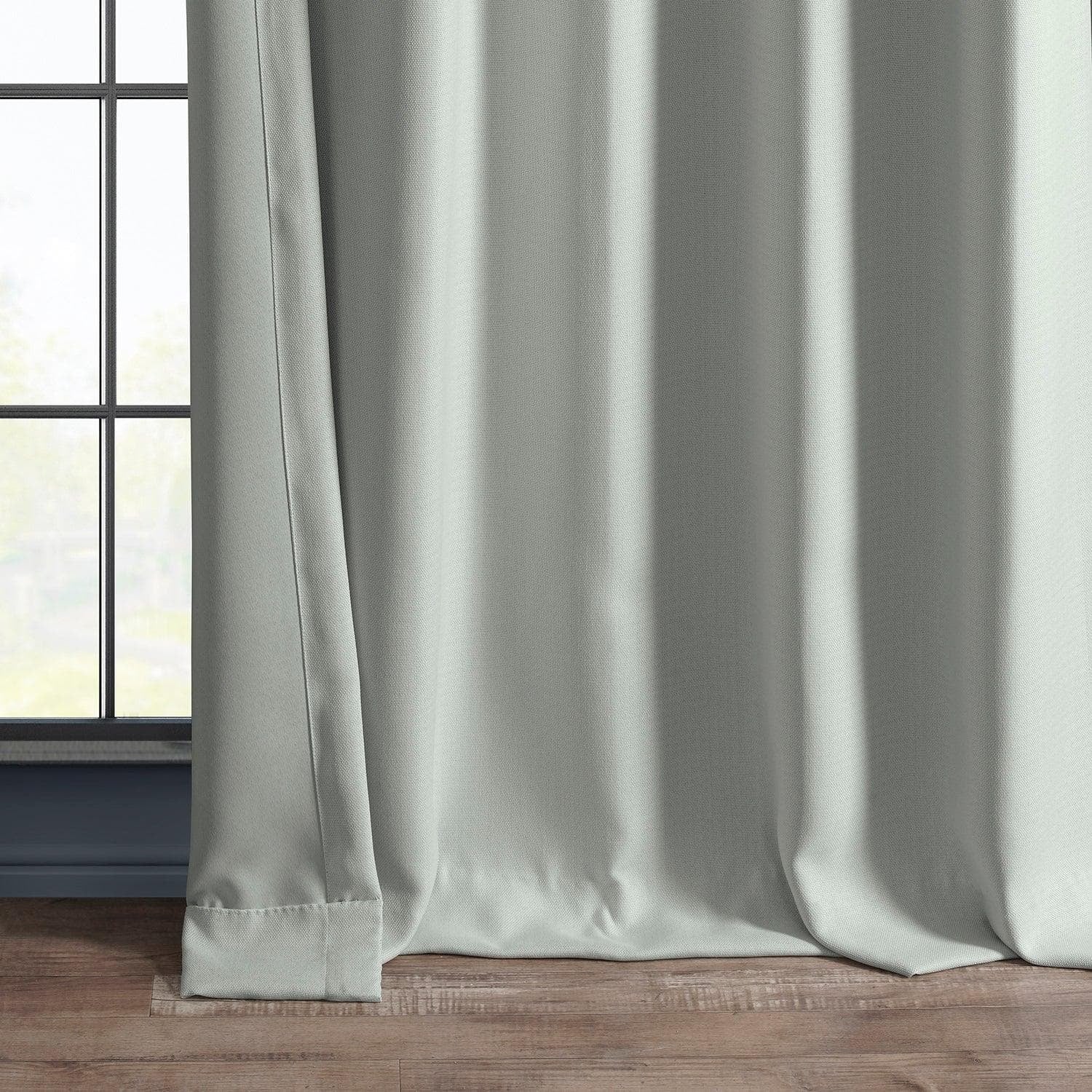 Exclusive Fabrics Faux Linen Room Darkening Curtain (1 Panel)