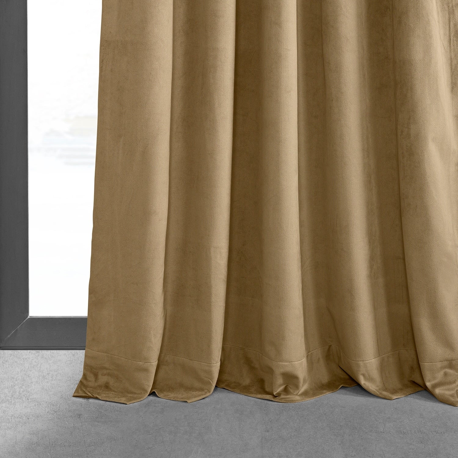 Exclusive Fabrics Signature Pleated Blackout Velvet Curtain (1 Panel)