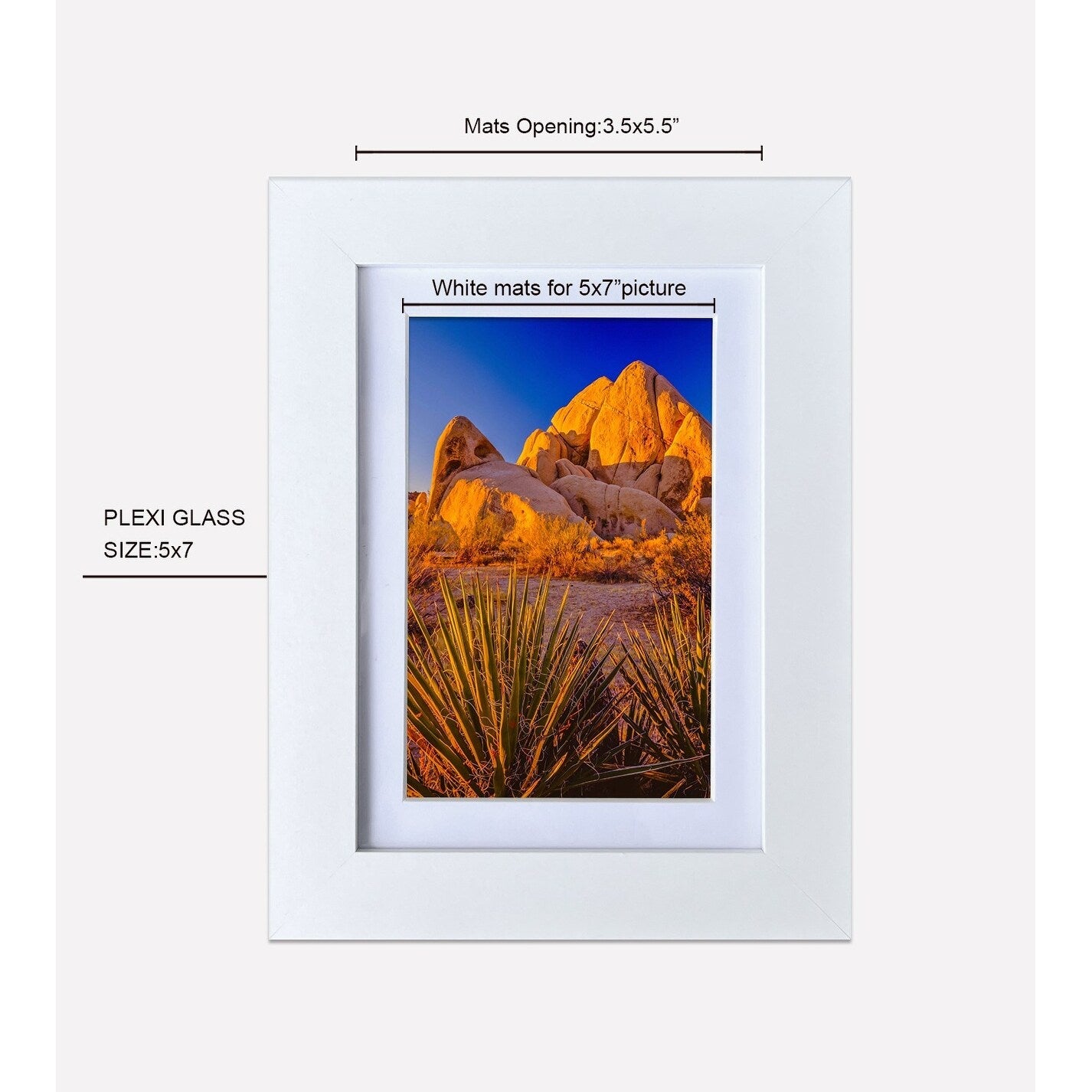 Andraid 5x7 Inch Wood Picture Frame - Set of 6(Set of 6)