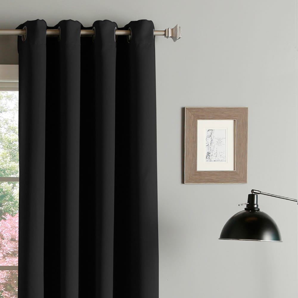 Aurora Home Thermal Insulated Blackout Grommet Top 84-inch Curtain Panel Pair - 52 x 84 - 52 x 84