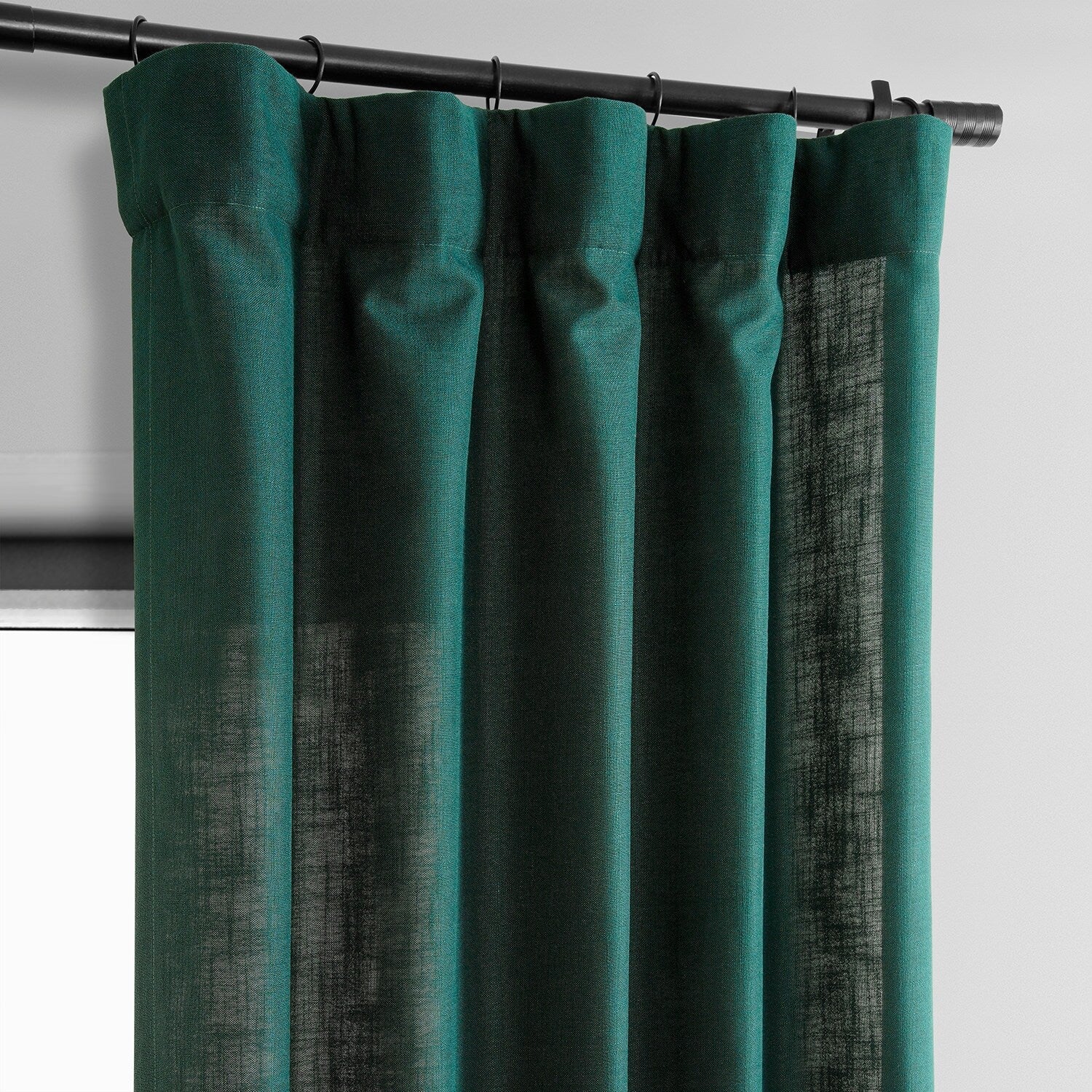 Exclusive Fabrics Classic Faux Linen Curtain (1 Panel)