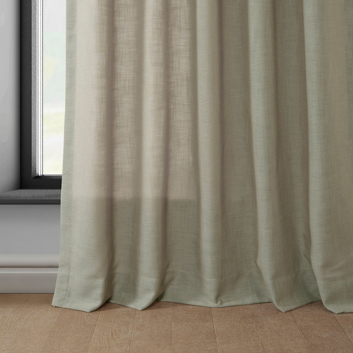 Exclusive Fabrics Classic Faux Linen Curtain (1 Panel)