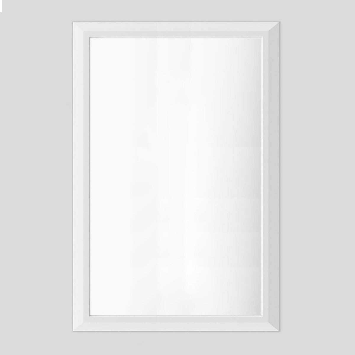 KIOTEE Aluminum Alloy Framed Bathroom Vanity Mirror in Tempered Glass