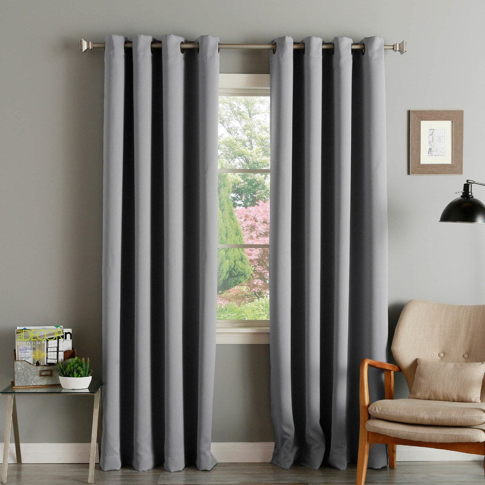 Aurora Home Grommet-top Insulated Blackout Curtain Panel Pair - 52 x 120