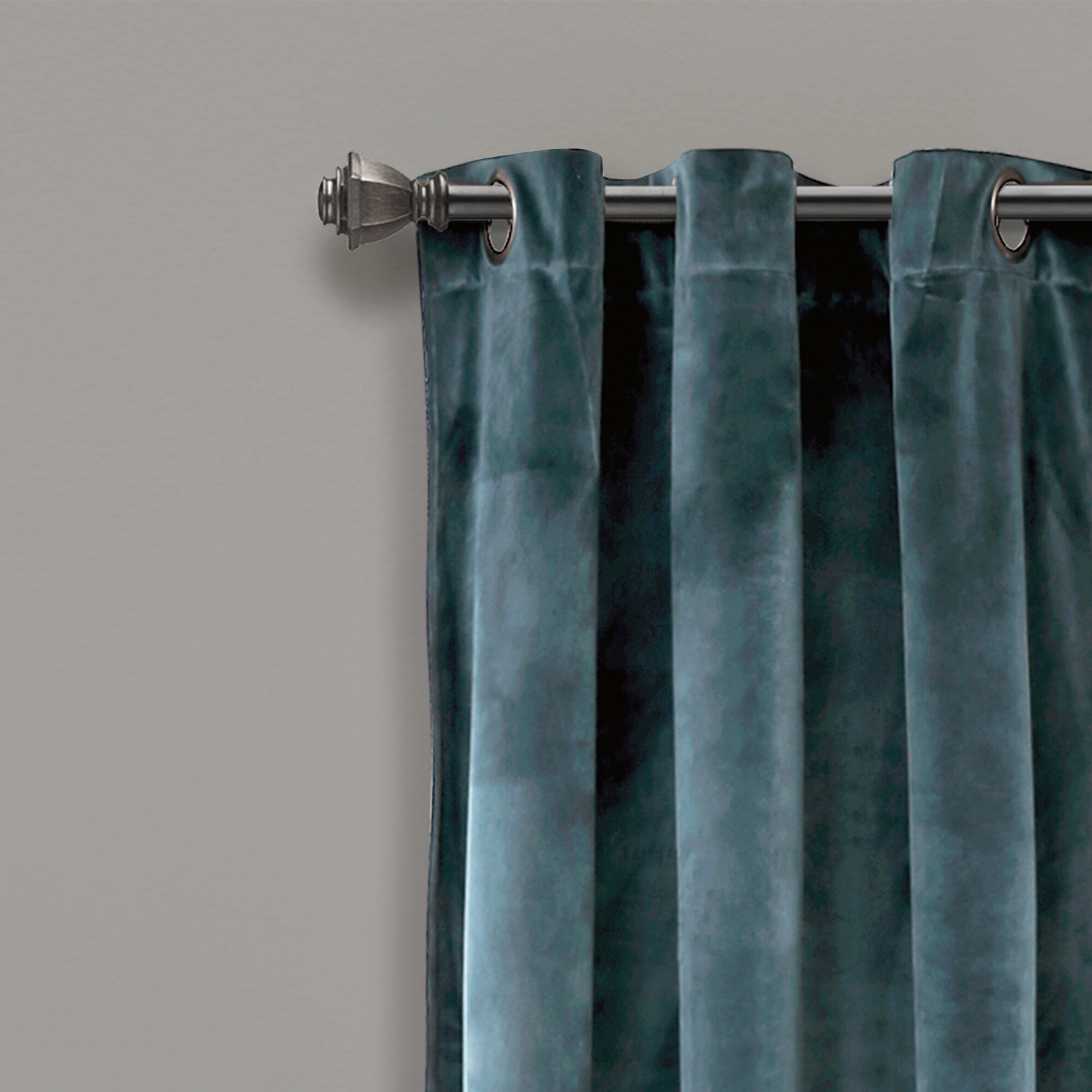 Porch & Den Lapeyrous Velvet Solid Room Darkening Window Curtain Panel Set