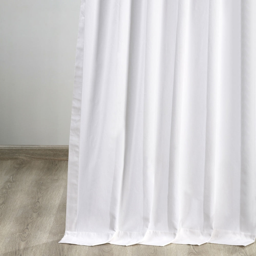 Exclusive Fabrics Solid Cotton Tie-Top Curtain (1 Panel)