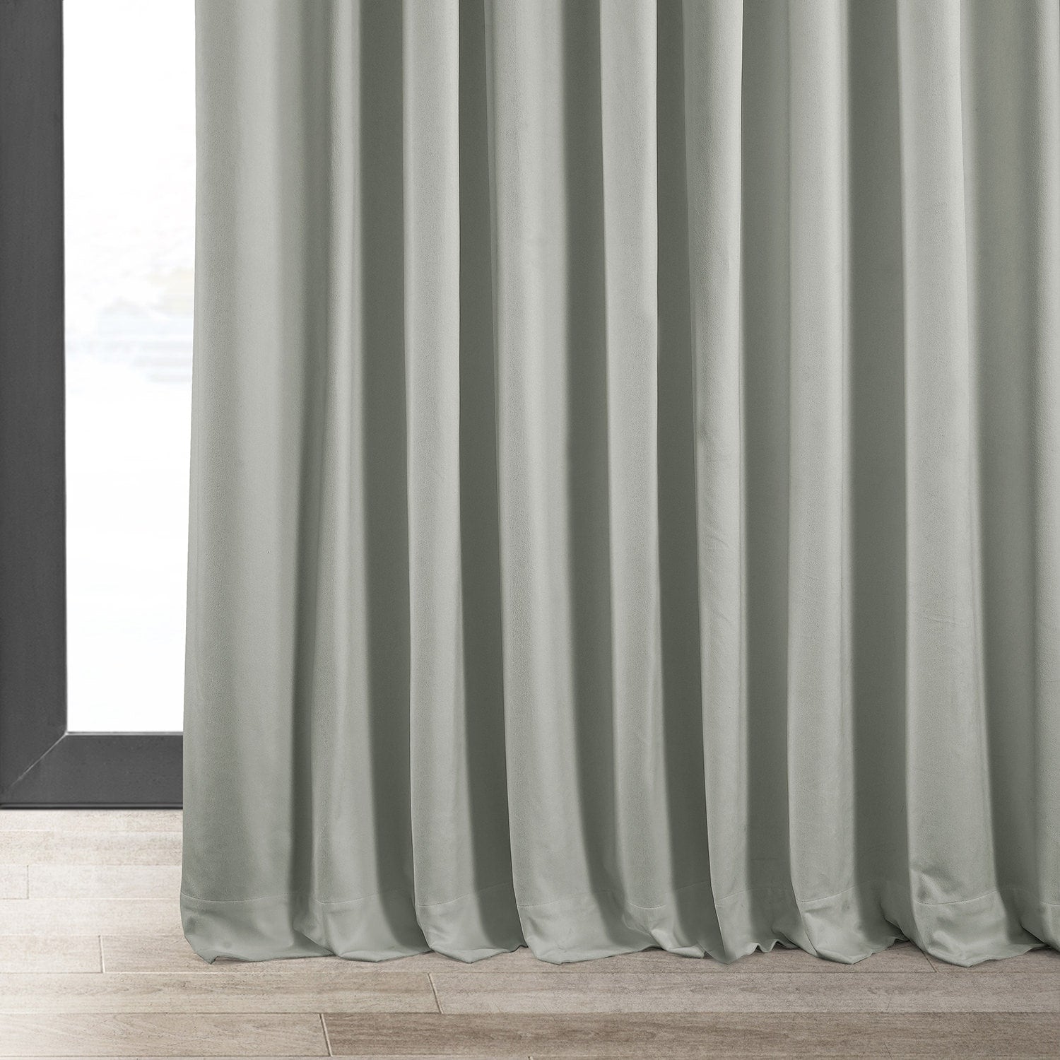 Exclusive Fabrics Signature Extra Wide Blackout Velvet Curtains (1 Panel) - Luxurious Blackout Drapes