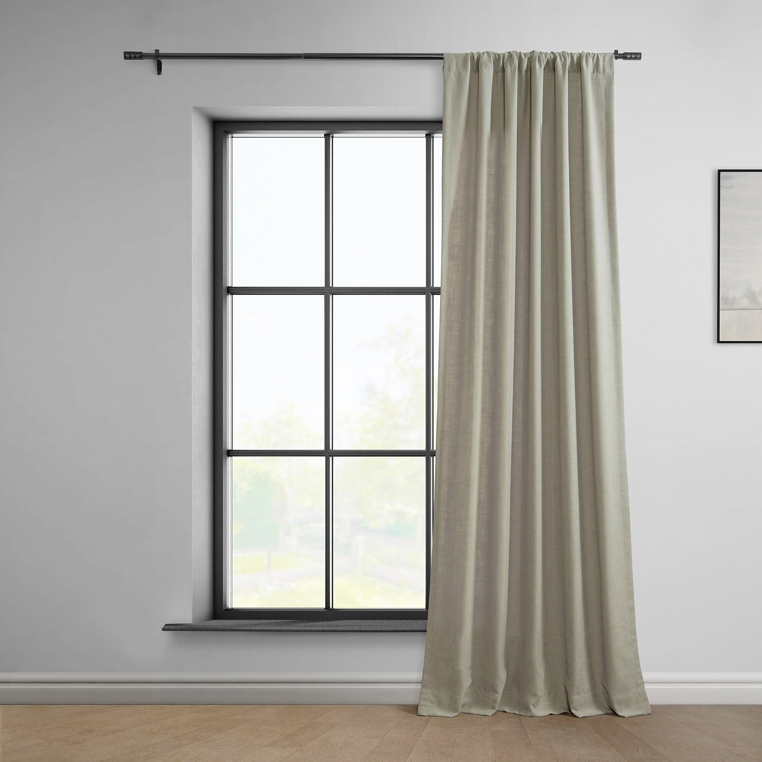 Exclusive Fabrics Classic Faux Linen Curtain (1 Panel)