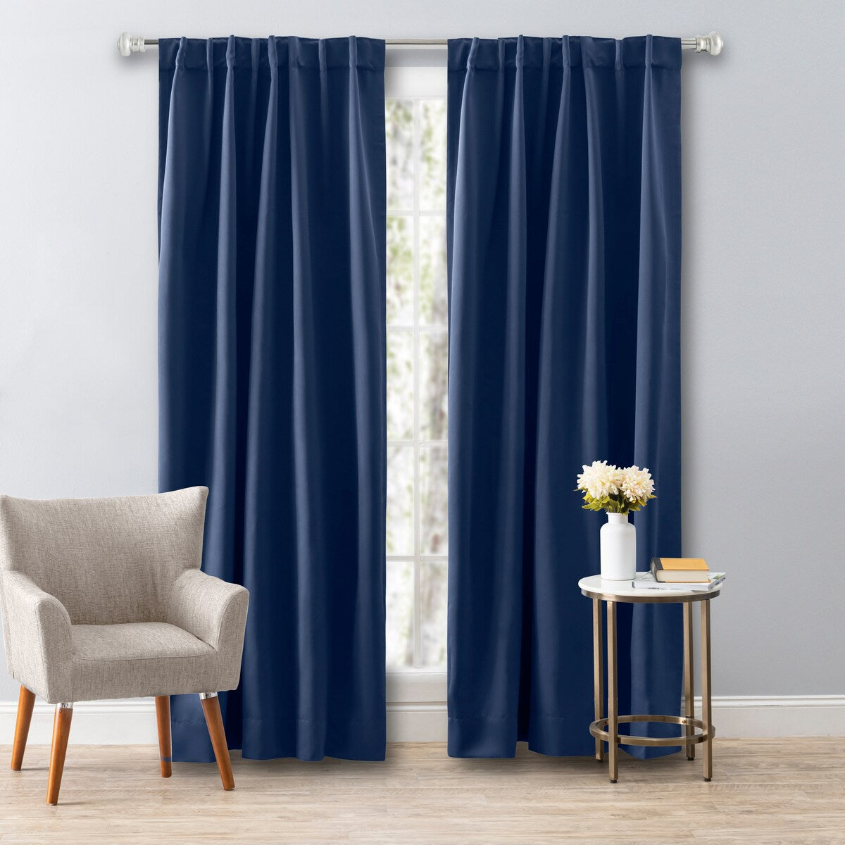 Ultimate Black Out Premium 2-Way Pocket Curtain Panel