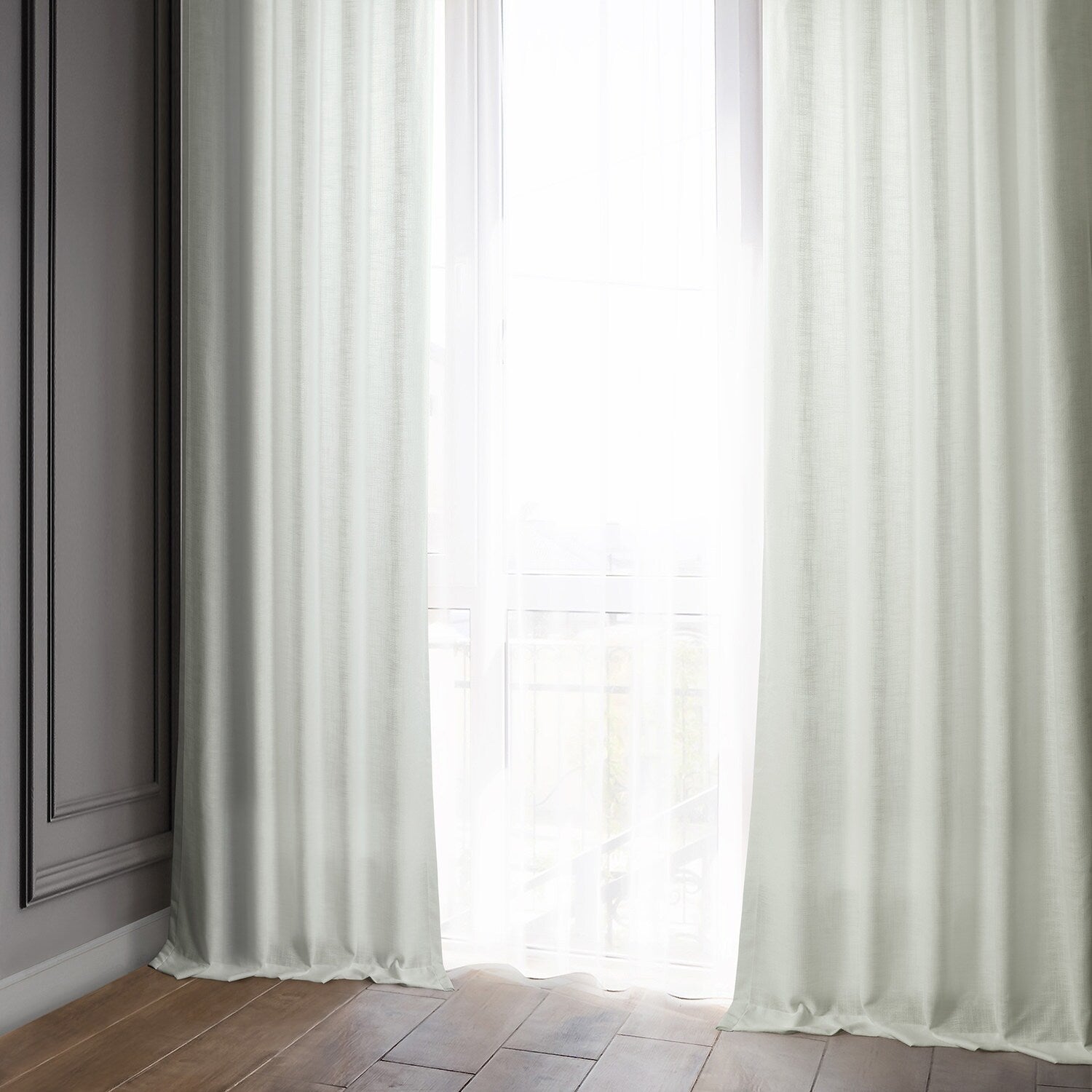 Exclusive Fabrics Classic Faux Linen Curtain (1 Panel)