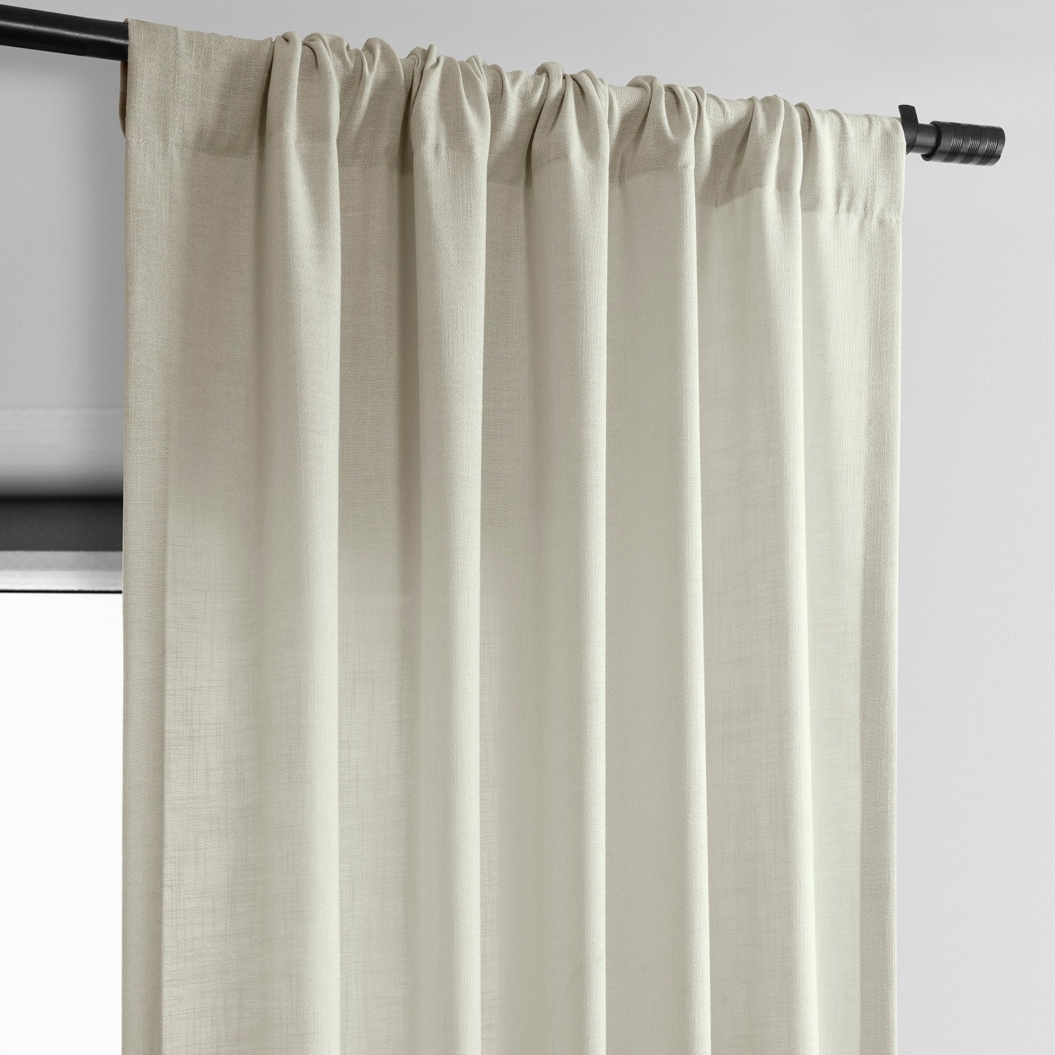 Exclusive Fabrics Classic Faux Linen Curtain (1 Panel)