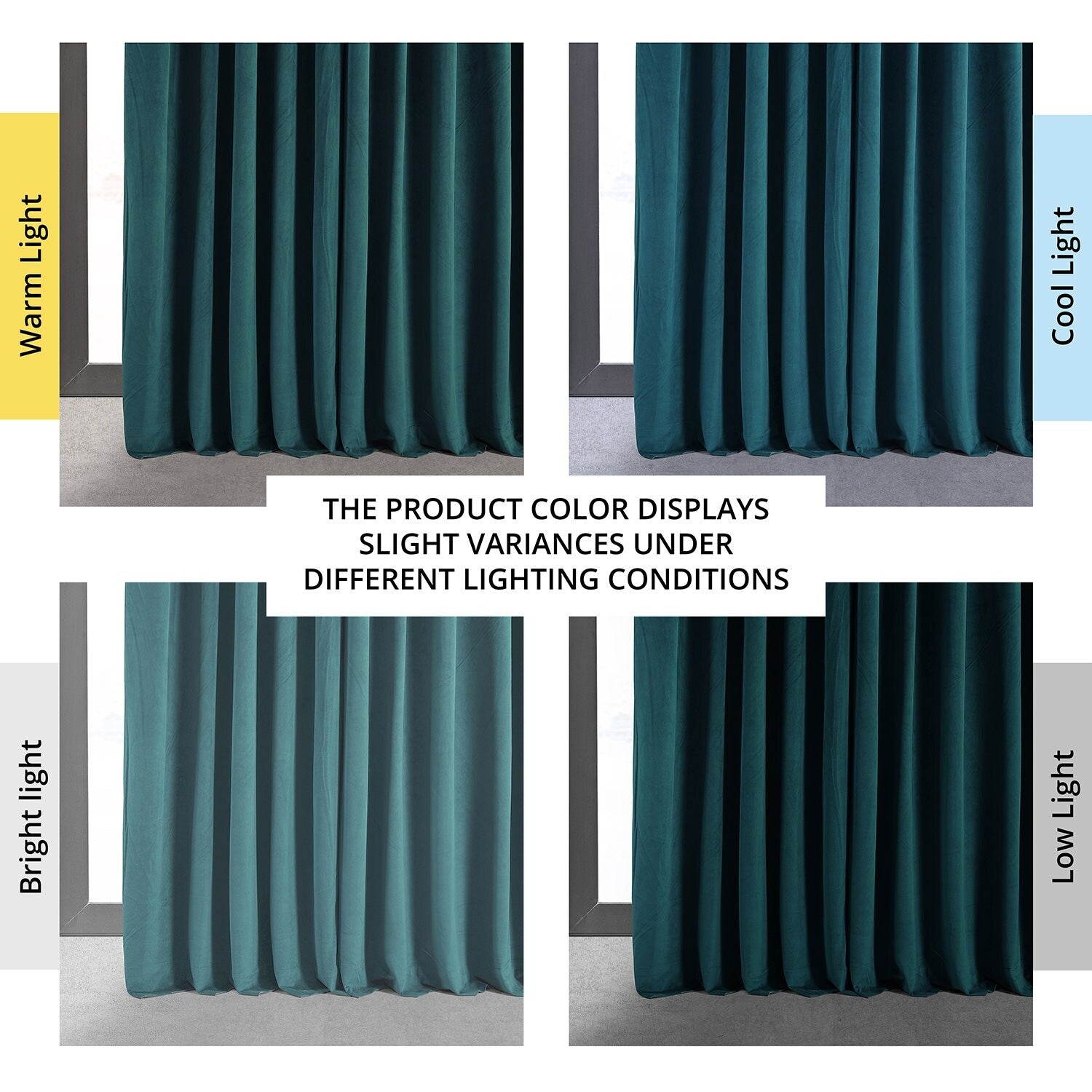 Exclusive Fabrics Signature Extra Wide Blackout Velvet Curtains (1 Panel) - Luxurious Blackout Drapes