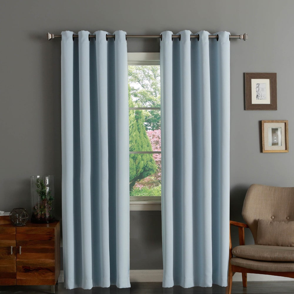 Aurora Home Grommet-top Insulated Blackout Curtain Panel Pair - 52 x 120