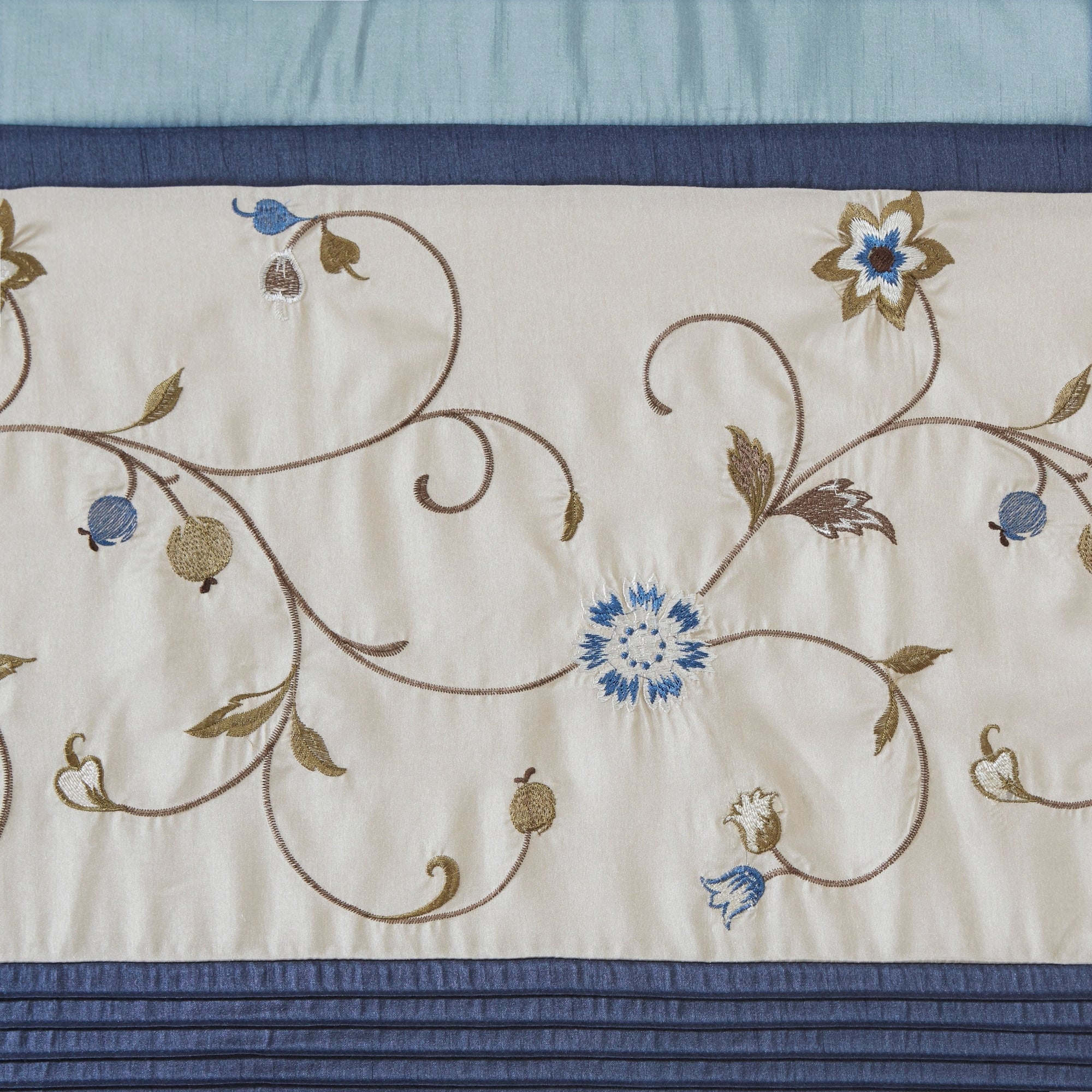 Madison Park Belle Embroidered Window Curtain Panel