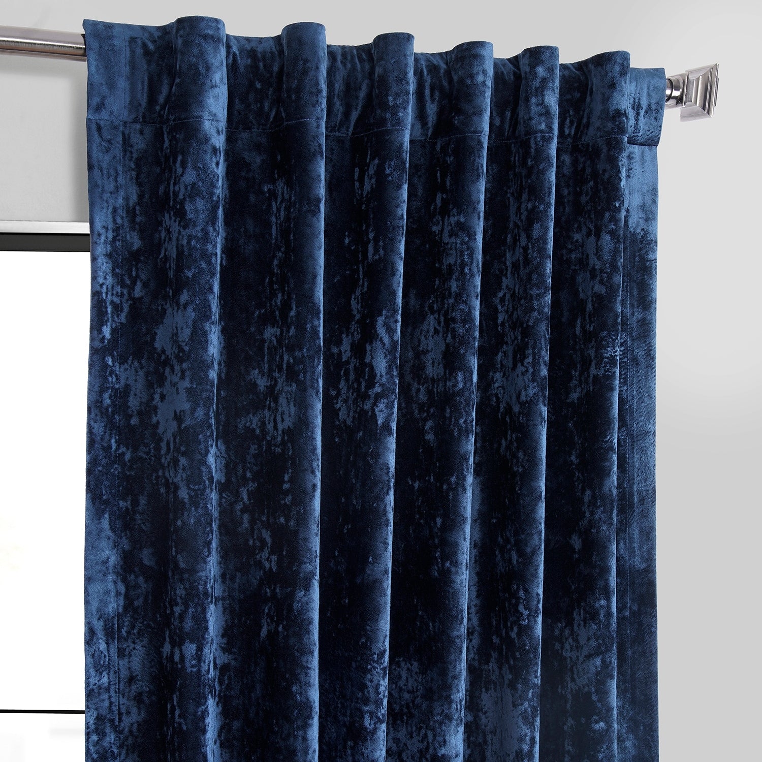 Exclusive Fabrics Lush Crush Velvet Curtains - Room Darkening Curtain for Bedroom & Living Room (1 Panel)