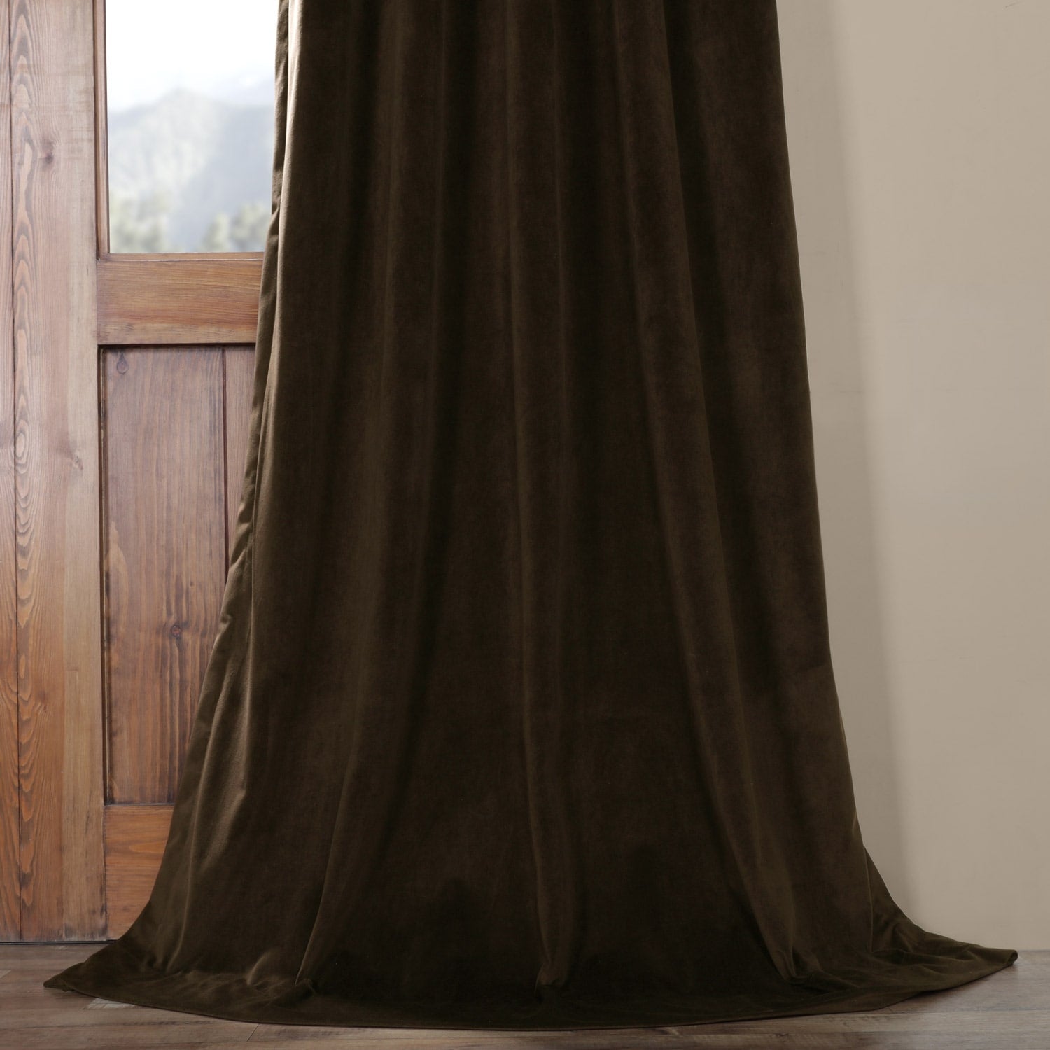 Exclusive Fabrics Signature Pleated Blackout Velvet Curtain (1 Panel)