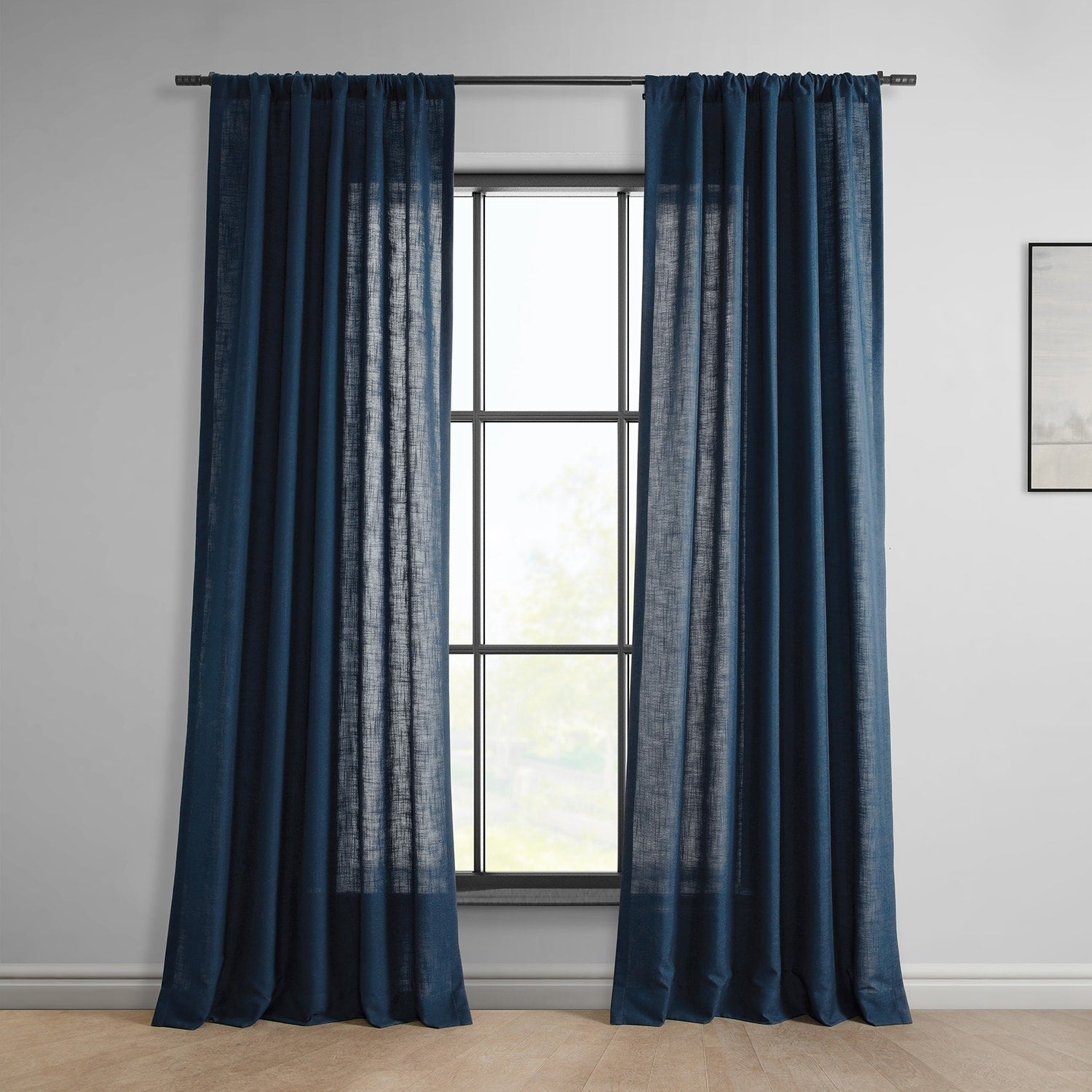 Exclusive Fabrics Classic Faux Linen Curtain (1 Panel)