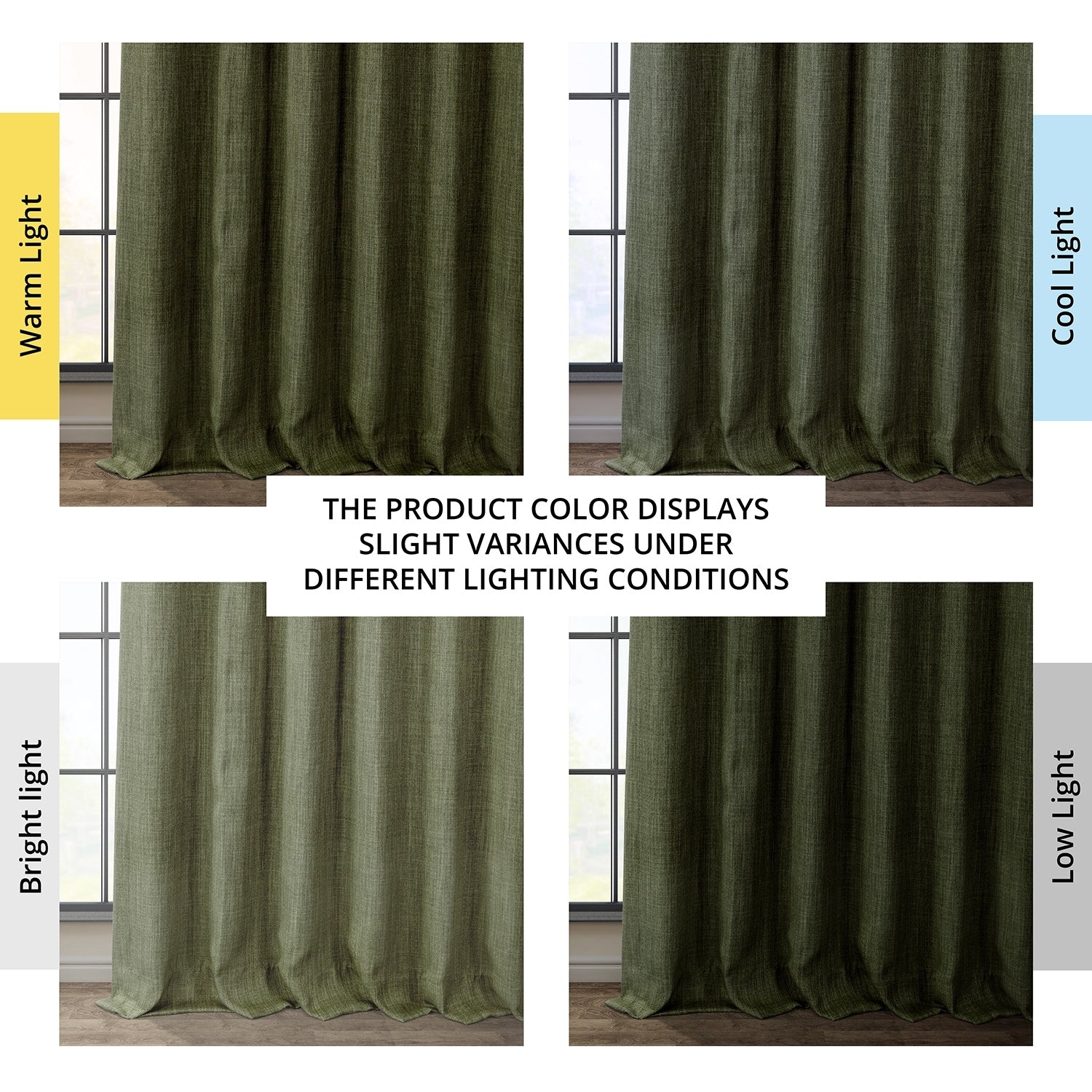 Exclusive Fabrics Faux Linen Room Darkening Curtain (1 Panel)