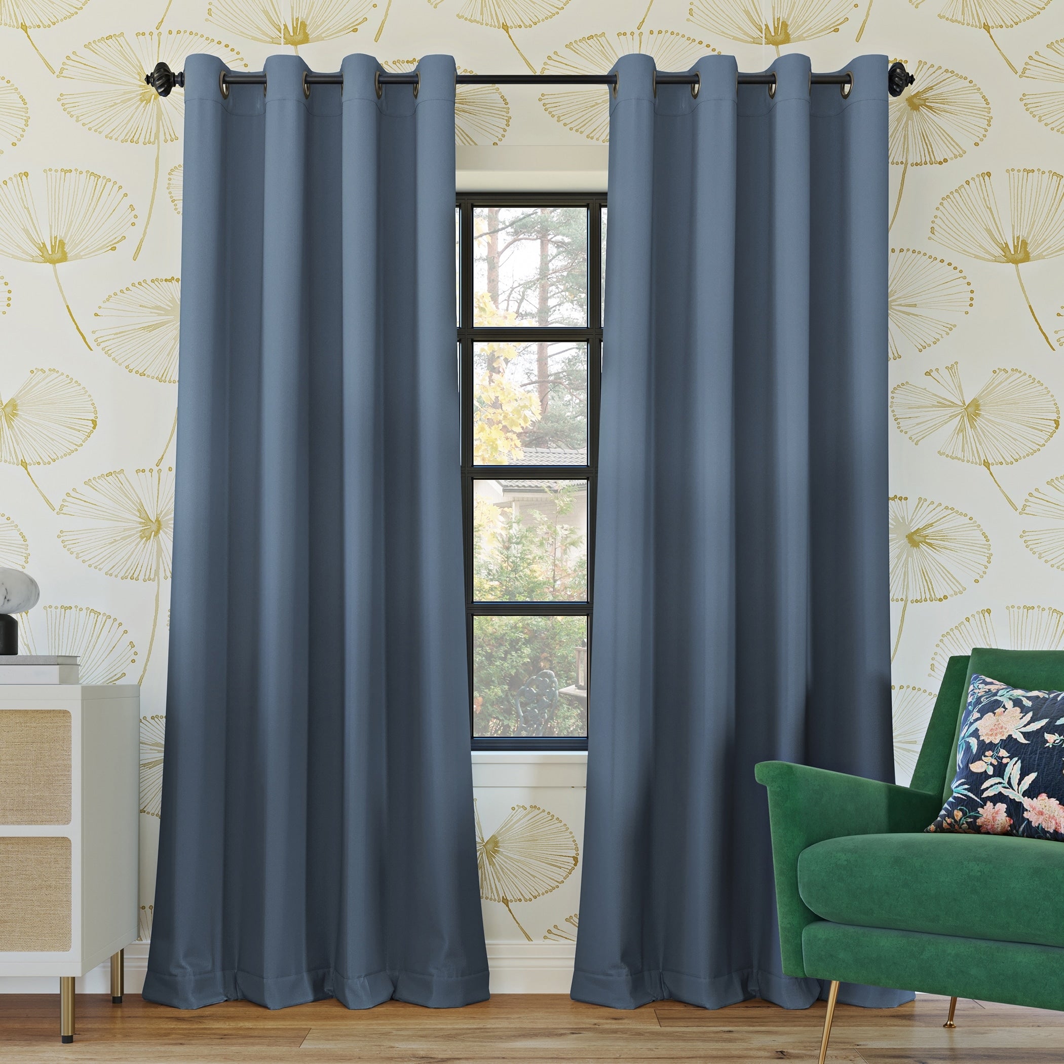 Sun Zero Oslo Theater Grade Extreme Total Blackout Grommet 1-Piece Curtain Panel, Single Panel