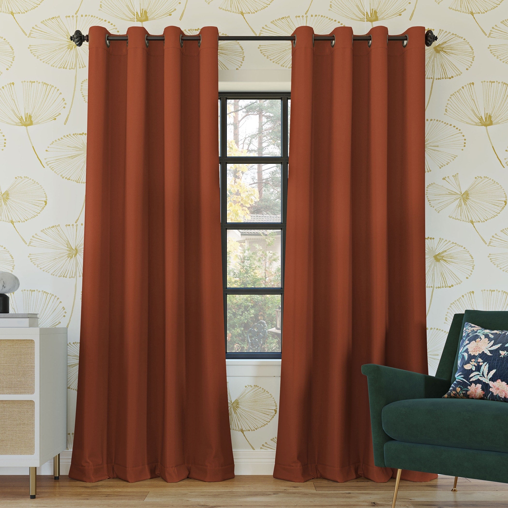 Sun Zero Oslo Theater Grade Extreme Total Blackout Grommet 1-Piece Curtain Panel, Single Panel