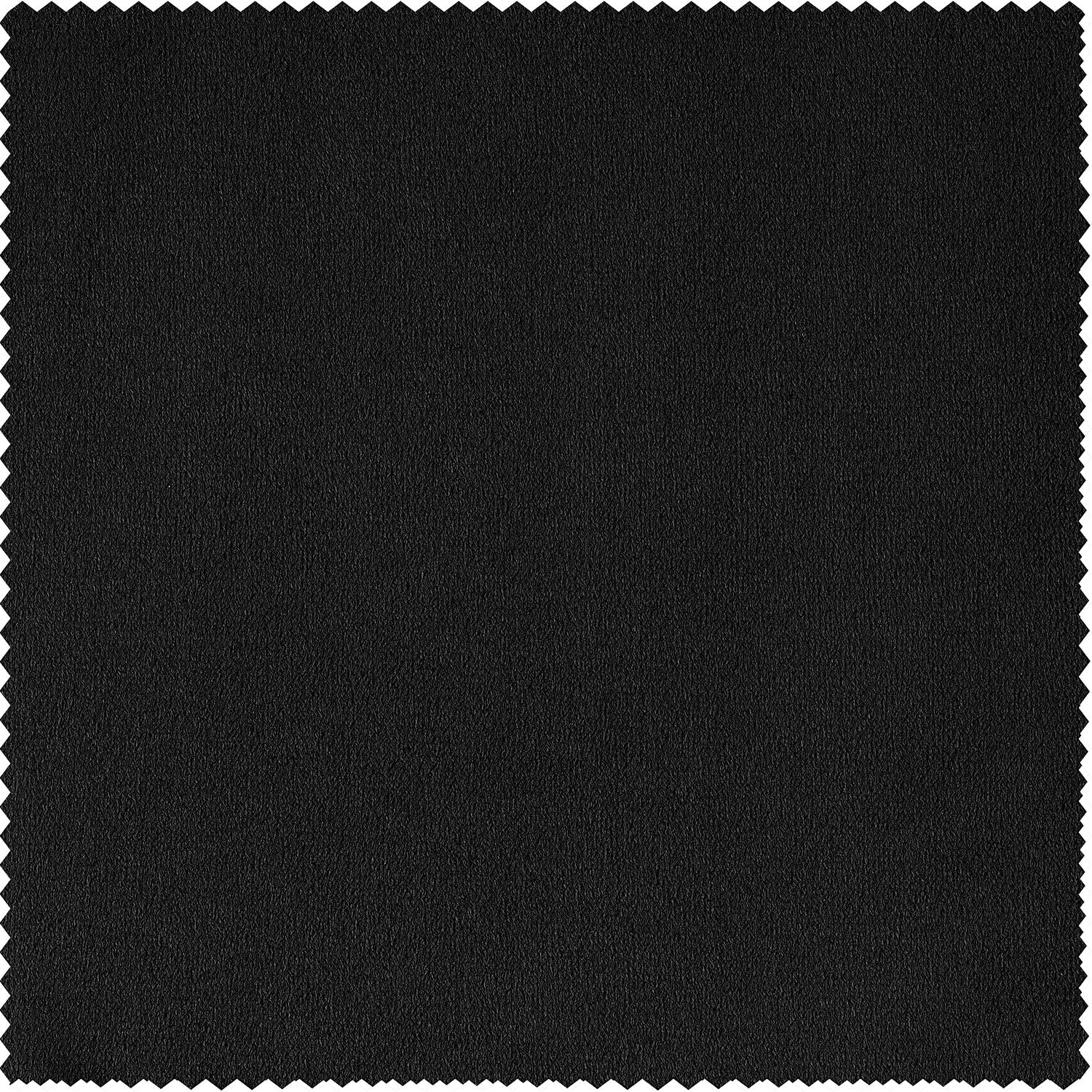 Exclusive Fabrics Warm Black Grommet Velvet Blackout Curtain (1 Panel)