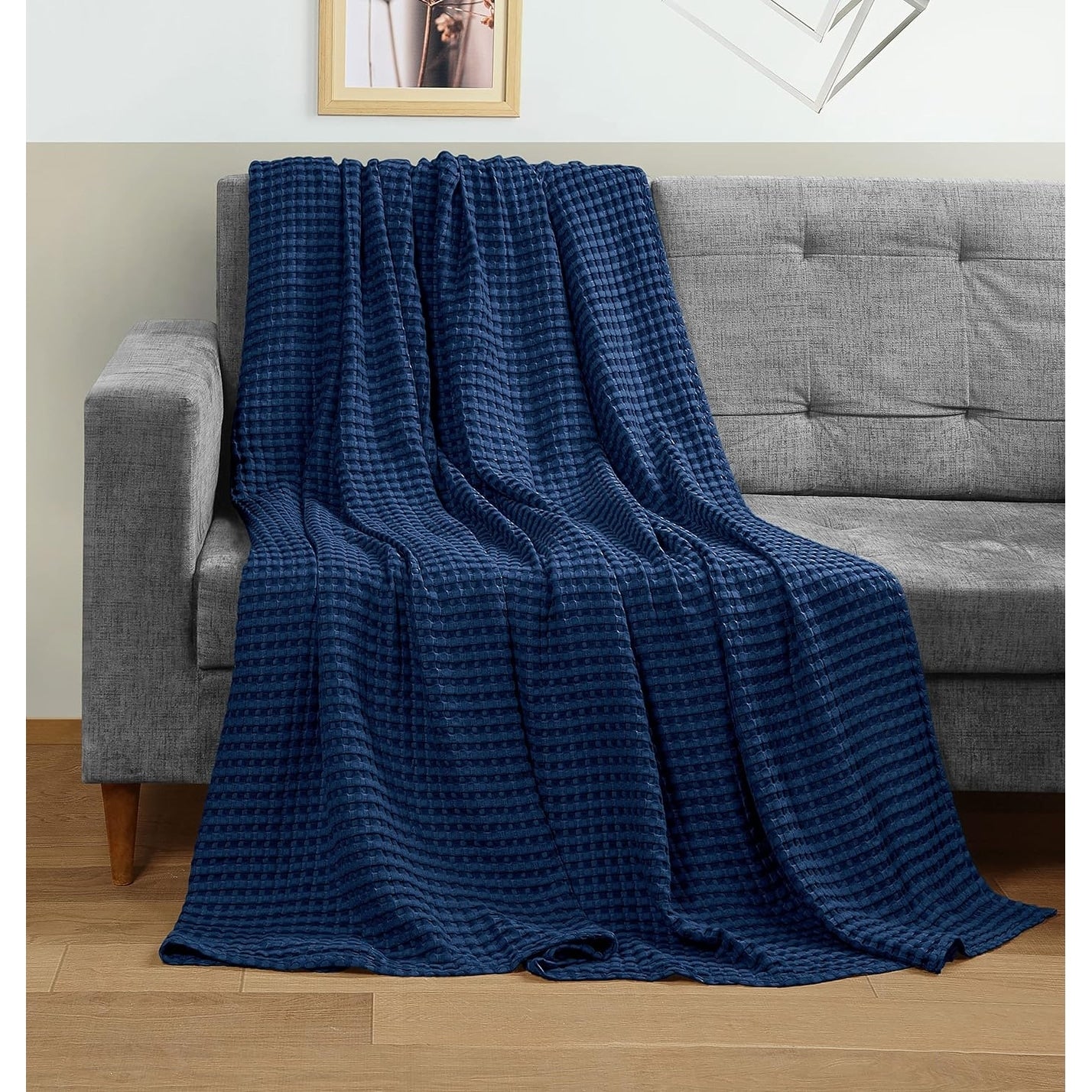 Cotton Waffle Blanket - Kingsize