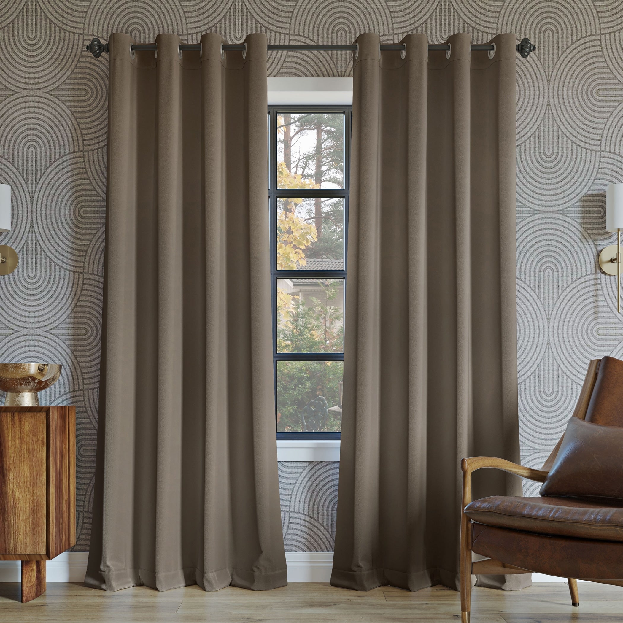 Sun Zero Oslo Theater Grade Extreme Total Blackout Grommet 1-Piece Curtain Panel, Single Panel