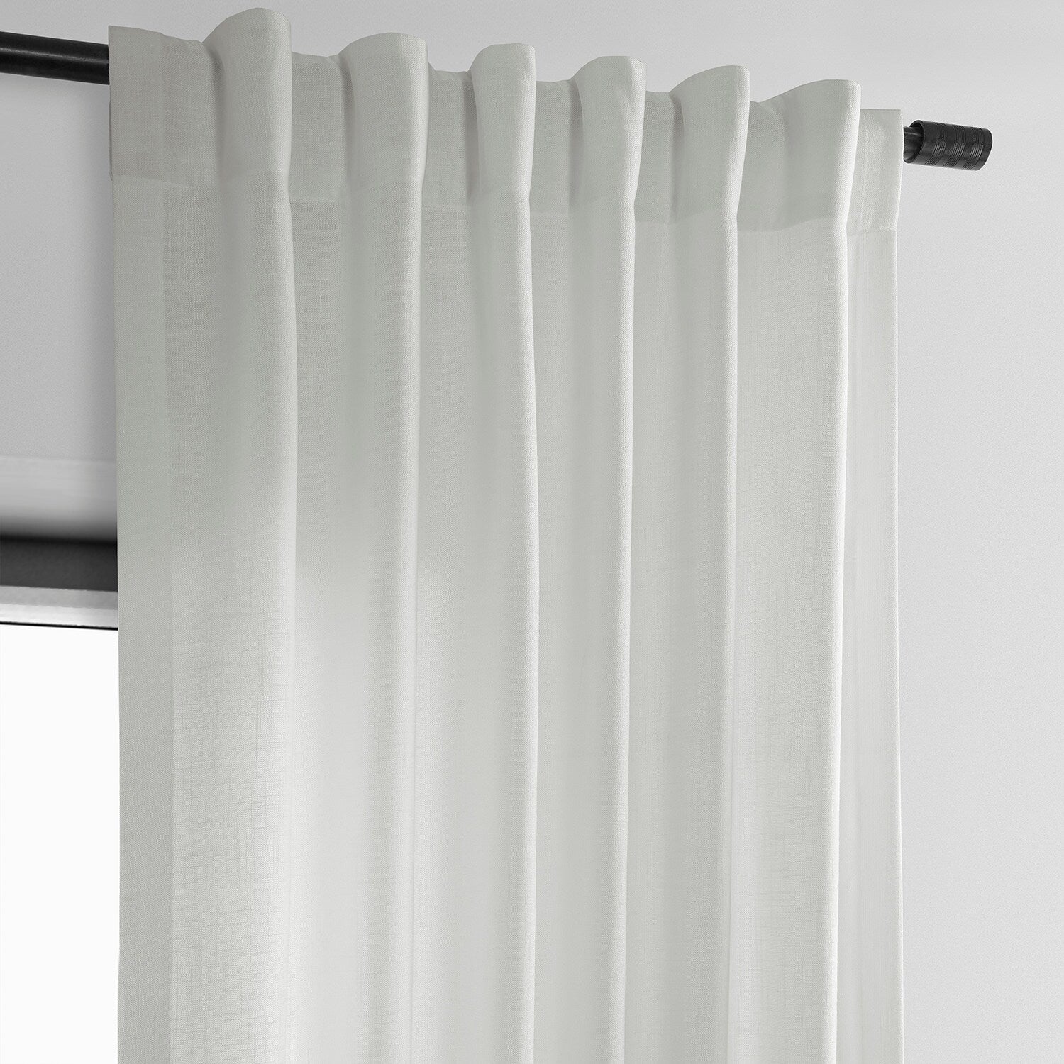 Exclusive Fabrics Classic Faux Linen Curtain (1 Panel)