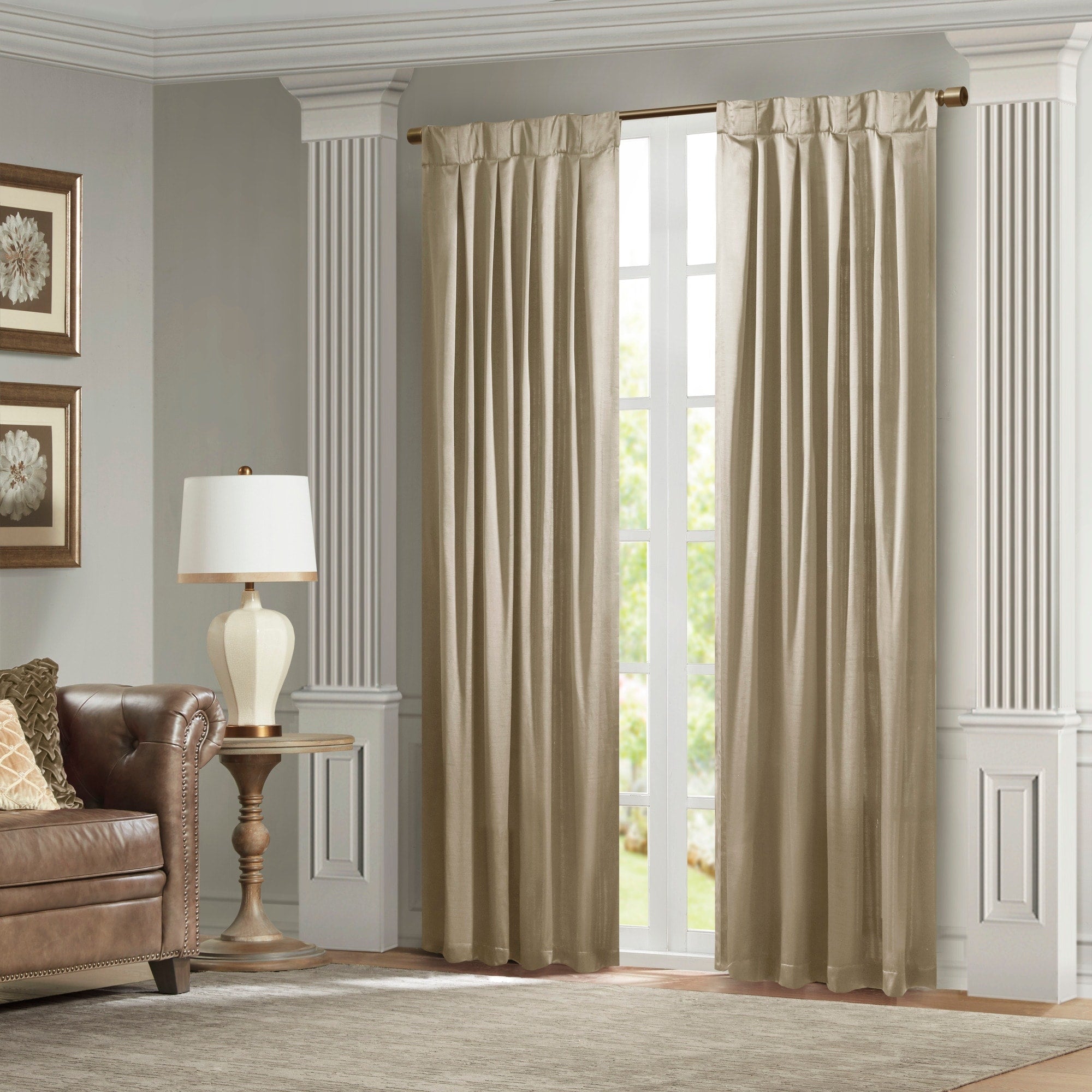 Croscill Classics Avignon Pleat Curtain Panel with Tieback (Single)