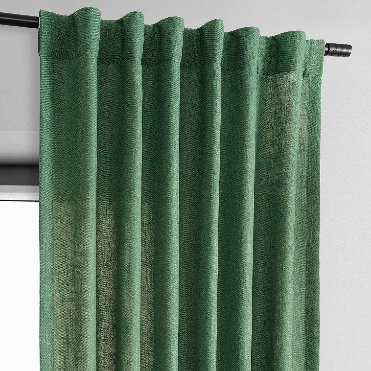 Exclusive Fabrics Classic Faux Linen Curtain (1 Panel)