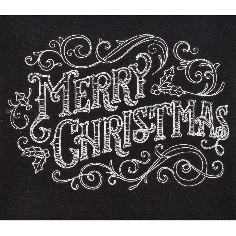 Merry Christmas Chalkboard Design Pillow