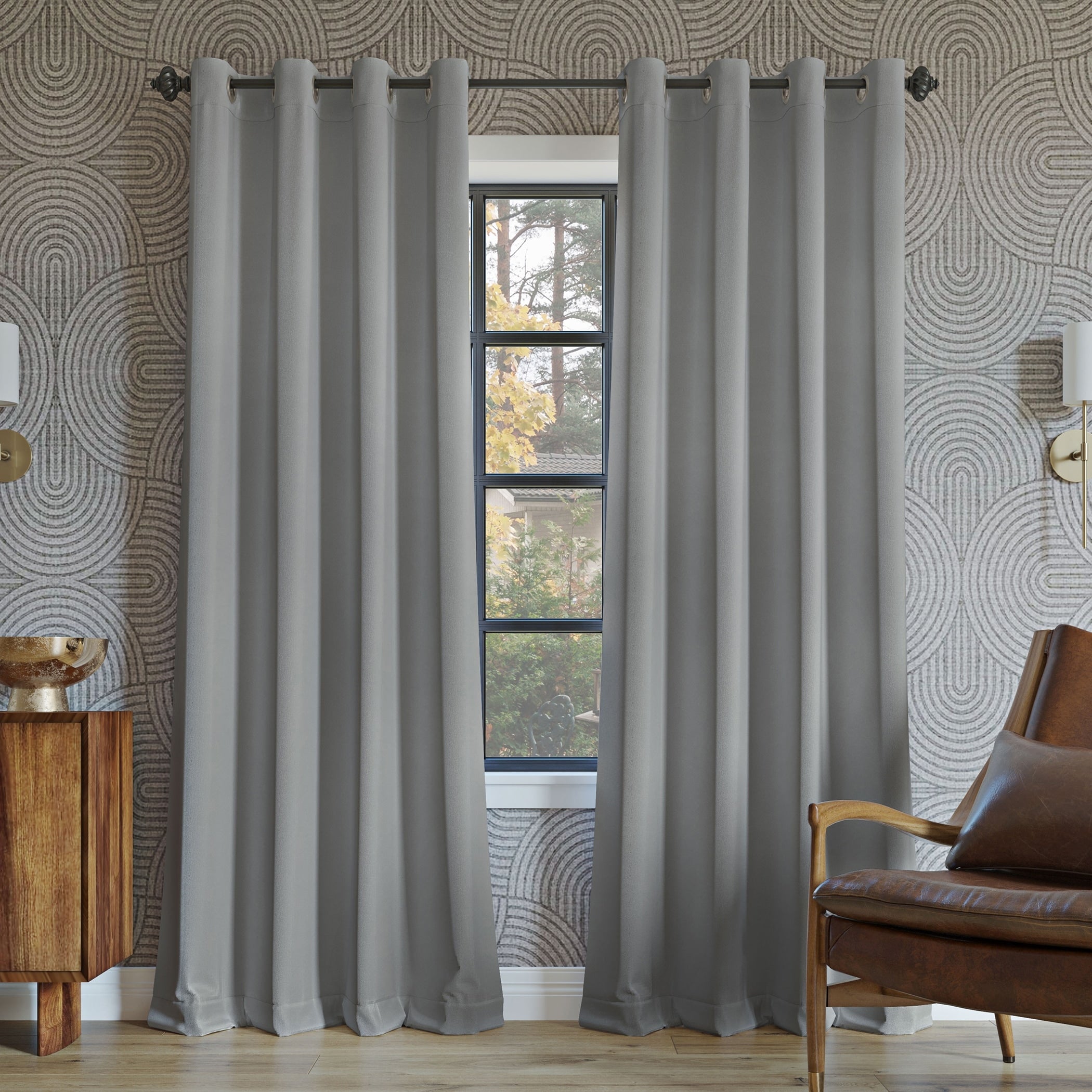 Sun Zero Oslo Theater Grade Extreme Total Blackout Grommet 1-Piece Curtain Panel, Single Panel