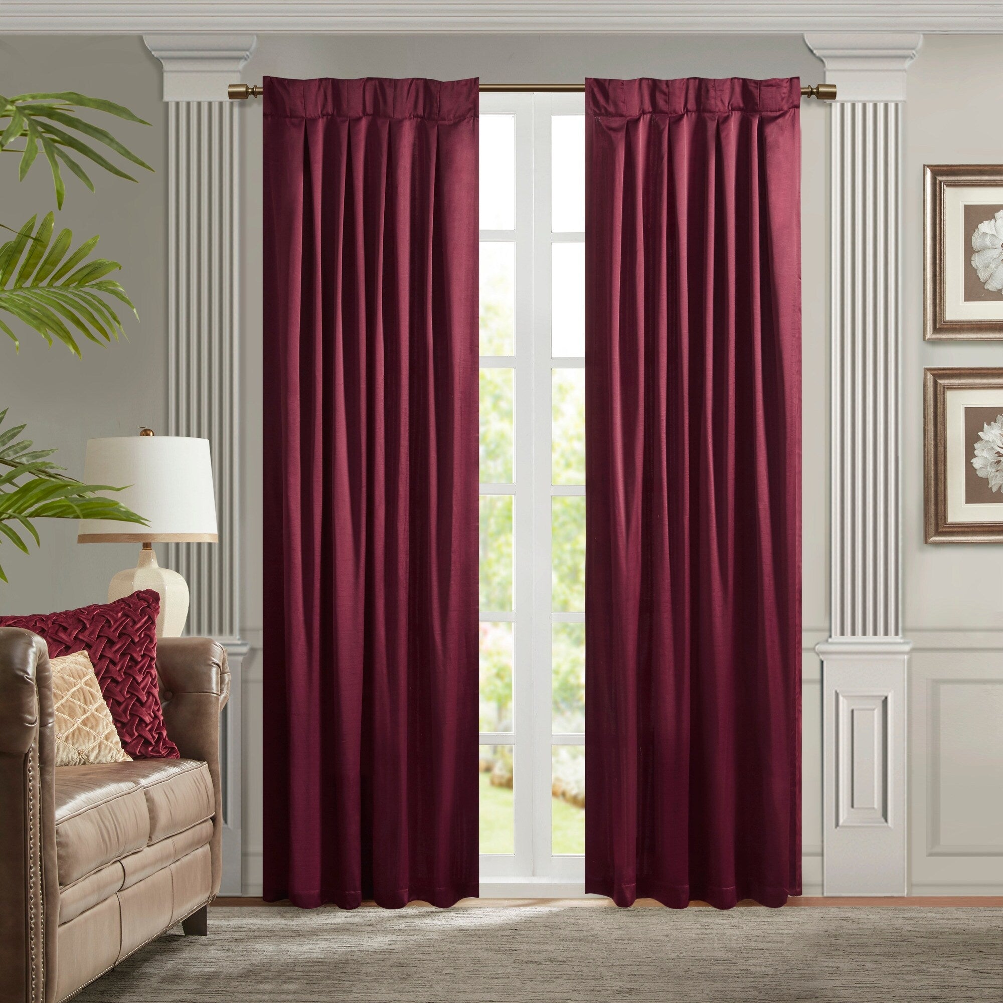 Croscill Classics Avignon Pleat Curtain Panel with Tieback (Single)