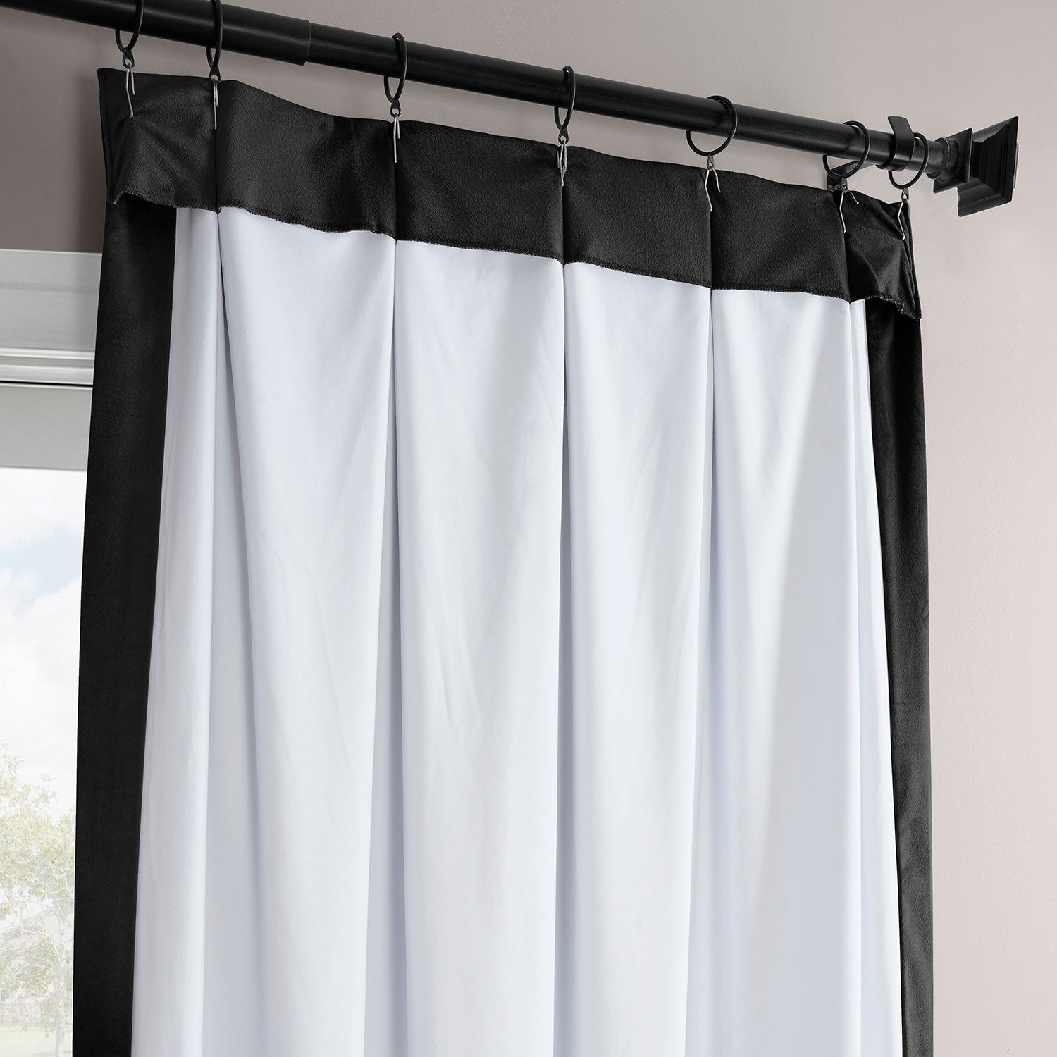 Exclusive Fabrics Signature Pleated Blackout Velvet Curtain (1 Panel)