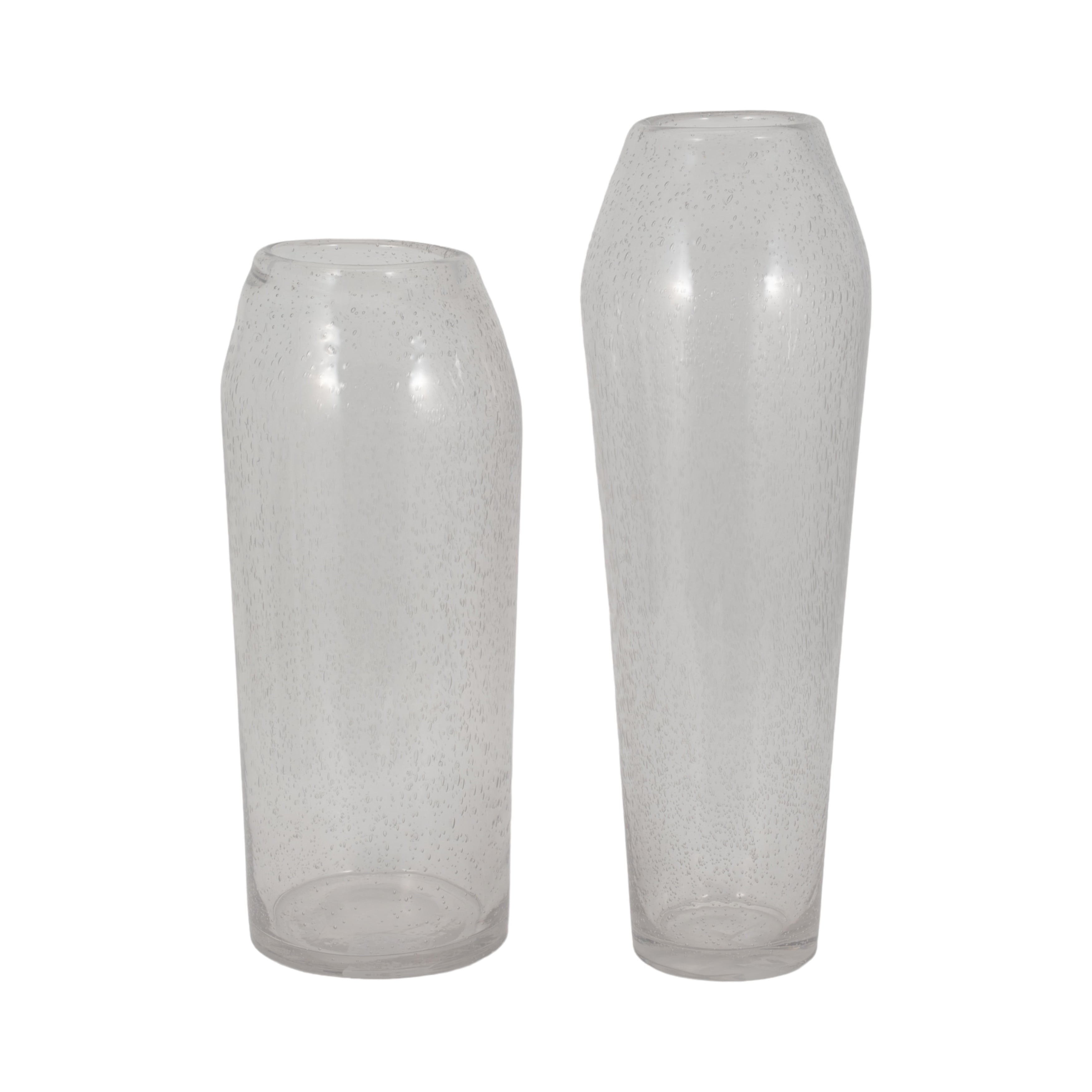 Sagebrook Home Elegant Glass Floor Vase