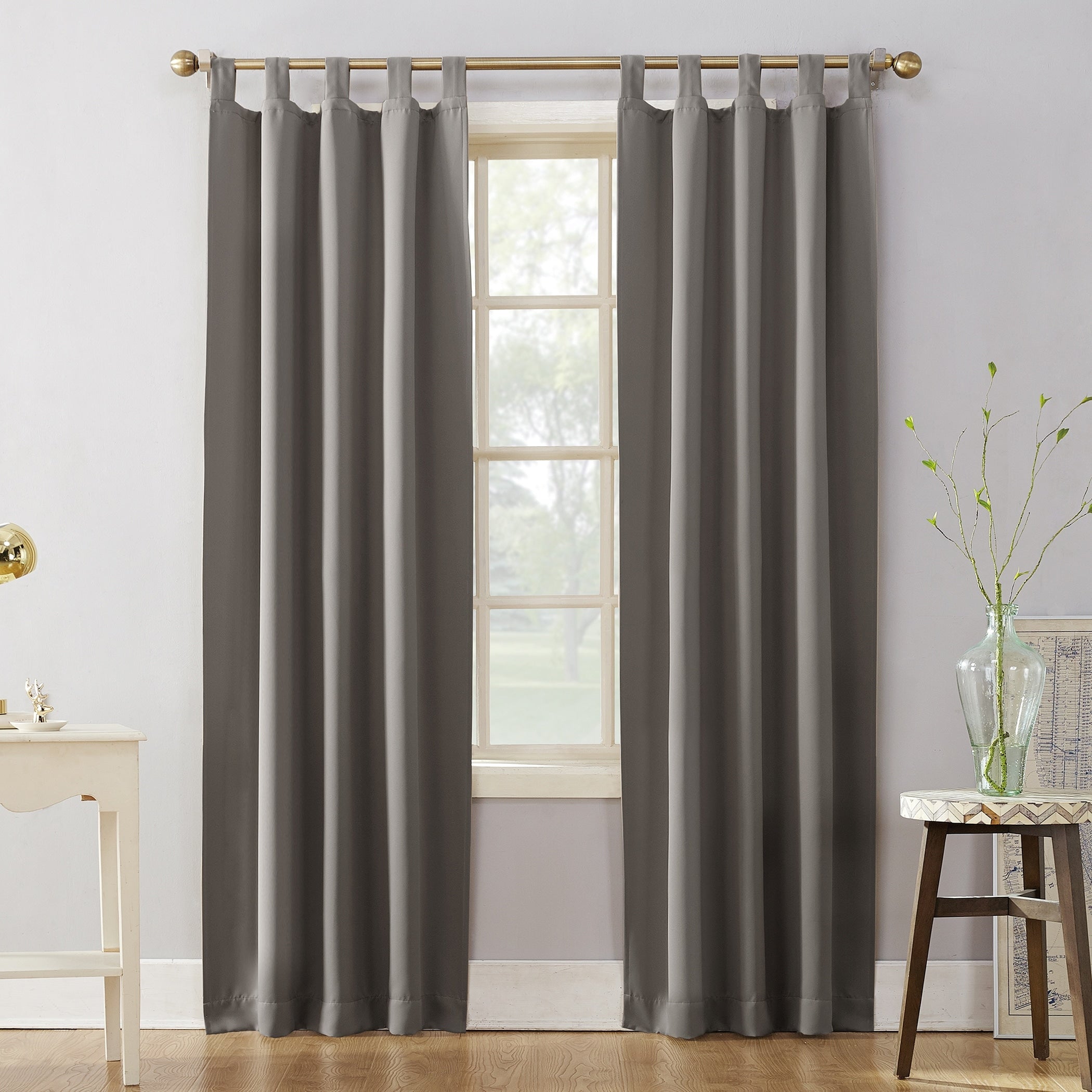 Sun Zero Hayden Energy Saving Blackout Tab Top 1-Piece Curtain Panel, Single Panel