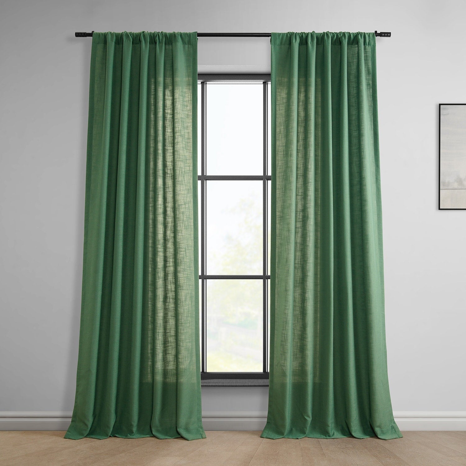 Exclusive Fabrics Classic Faux Linen Curtain (1 Panel)