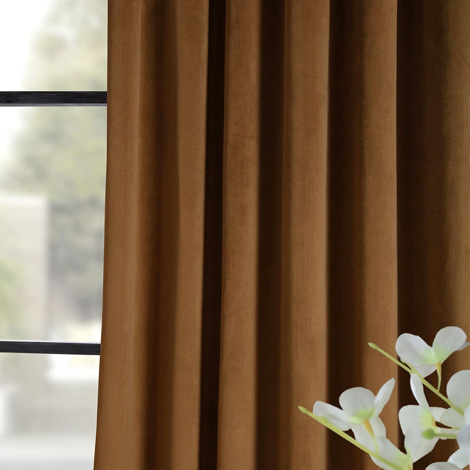 Exclusive Fabrics Signature Velvet Blackout Curtain 120 Inches Long (1 Panel)