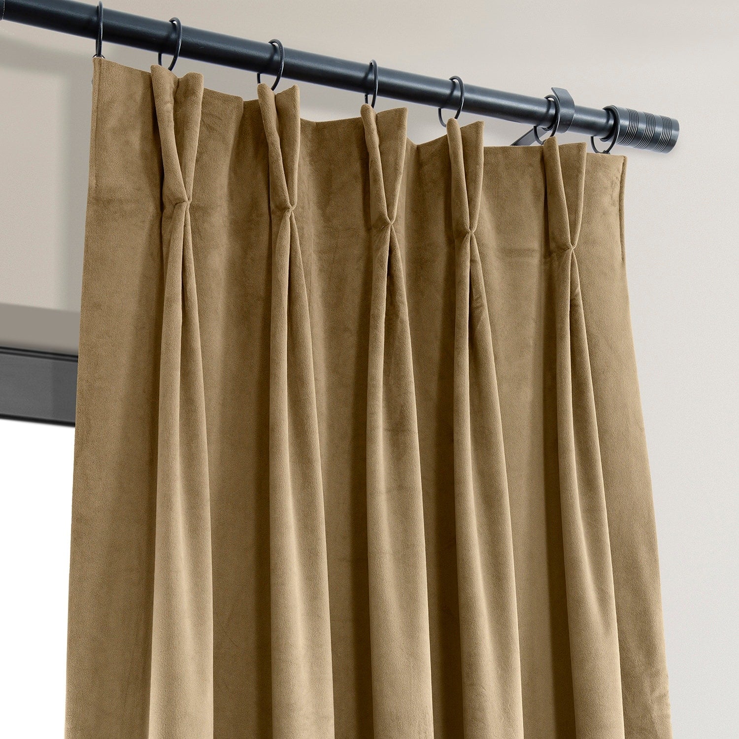 Exclusive Fabrics Signature Pleated Blackout Velvet Curtain (1 Panel)