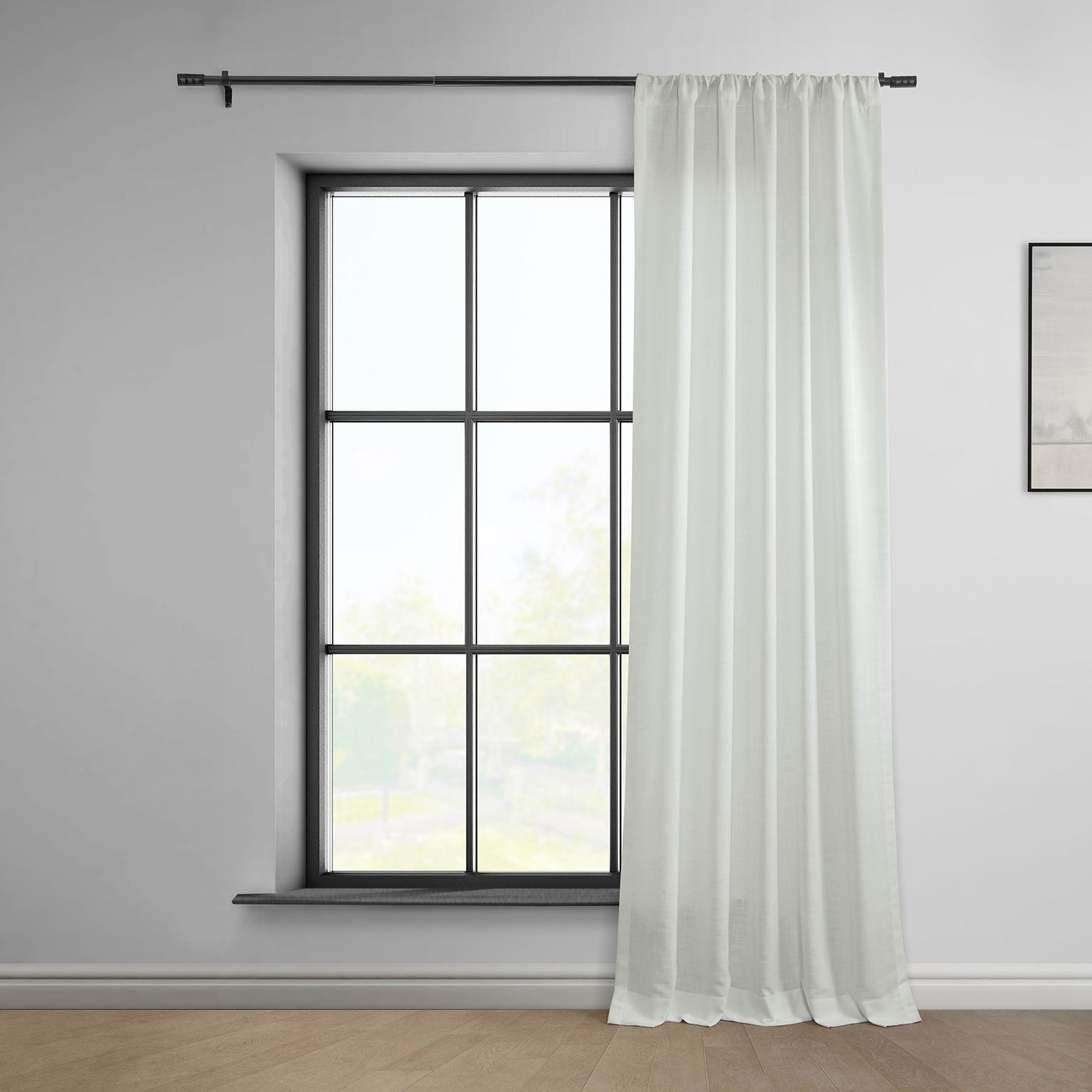 Exclusive Fabrics Classic Faux Linen Curtain (1 Panel)