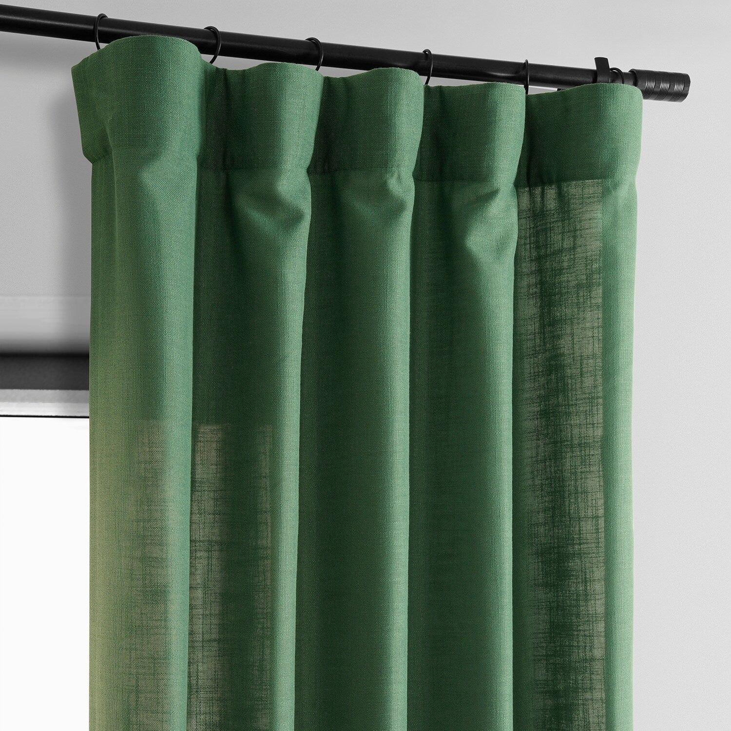 Exclusive Fabrics Classic Faux Linen Curtain (1 Panel)