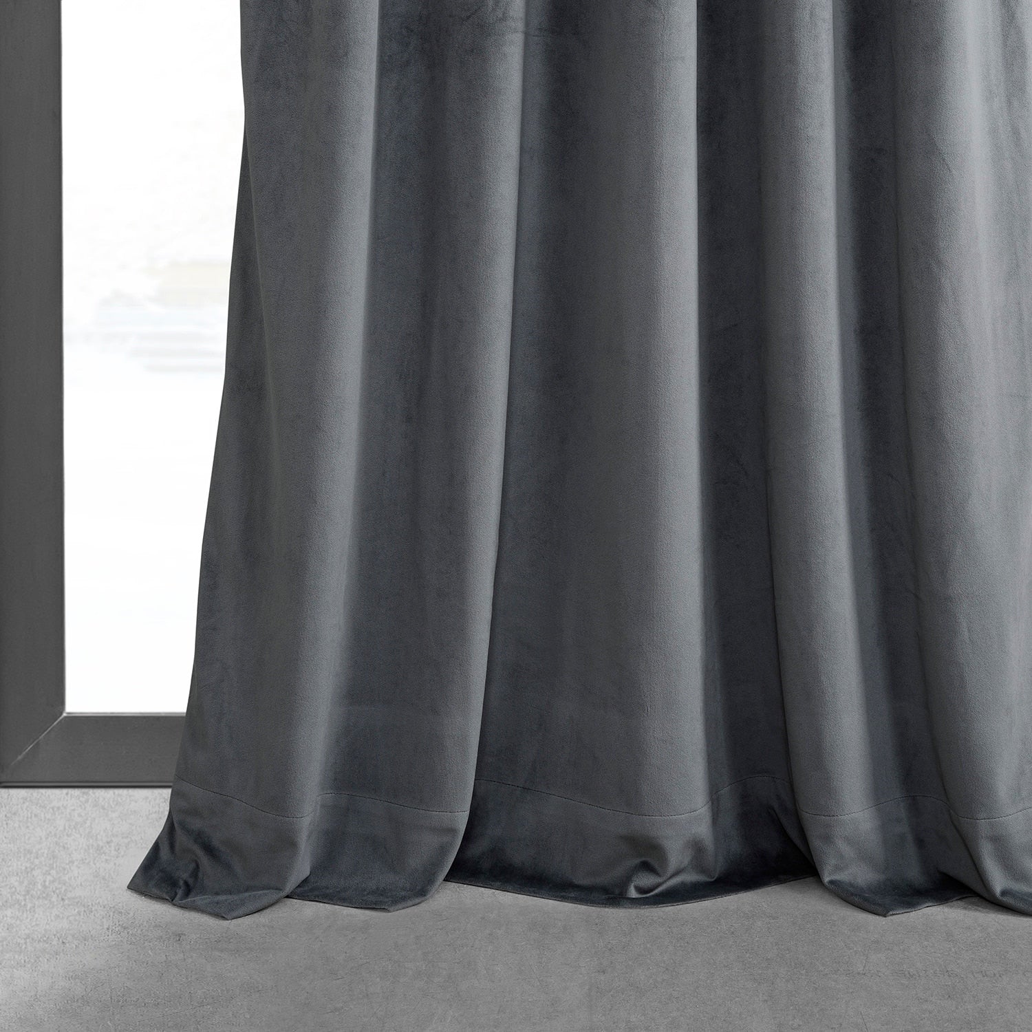 Exclusive Fabrics Signature Pleated Blackout Velvet Curtain (1 Panel)