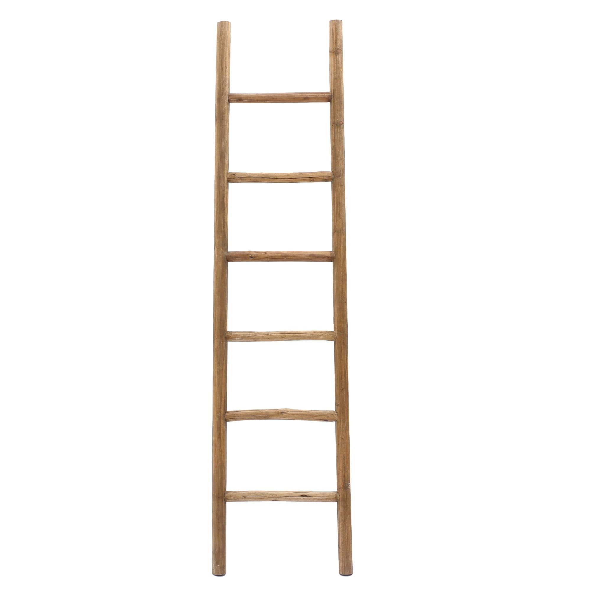 Rustic Natural Wood 6ft Decorative Blanket Ladder - 74.4 H x 18.9 W x 2 D