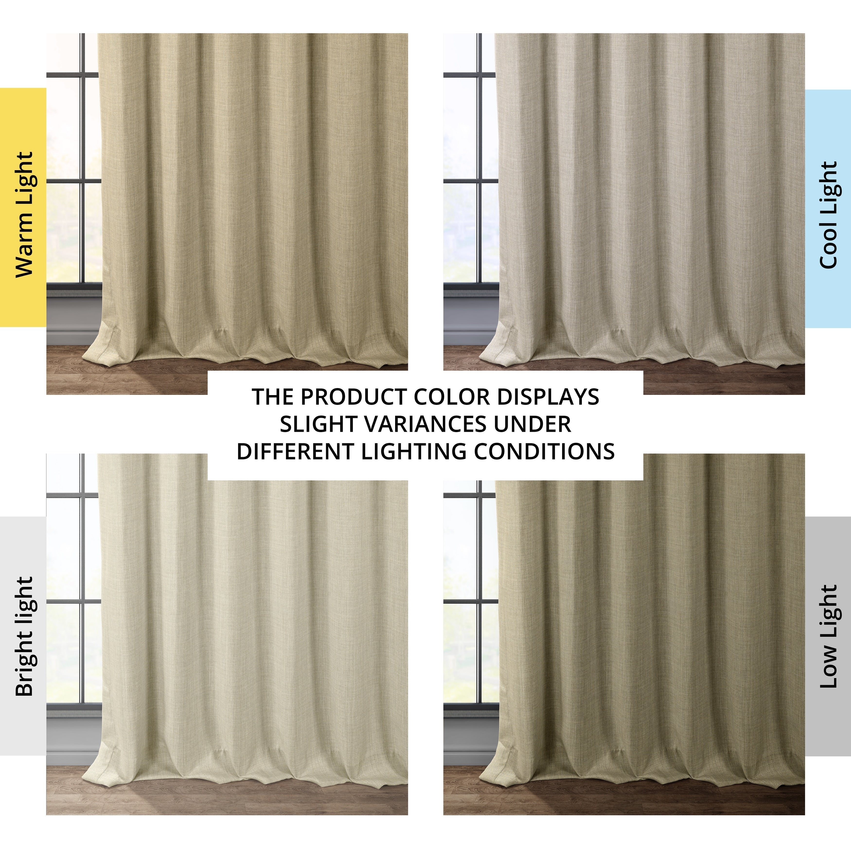 Exclusive Fabrics Faux Linen Room Darkening Curtain (1 Panel)