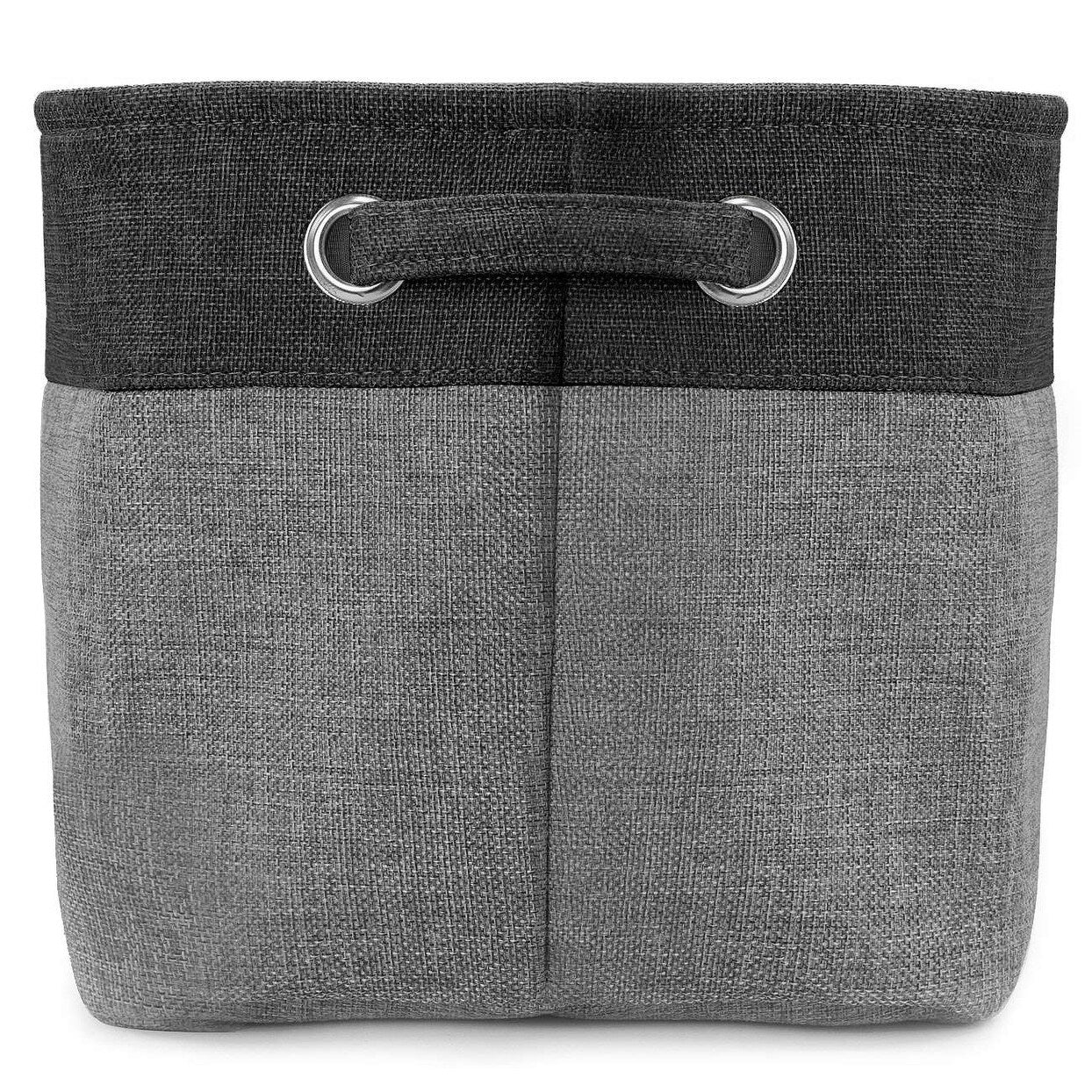 Twill Storage Basket Set - 3 Pack, Black